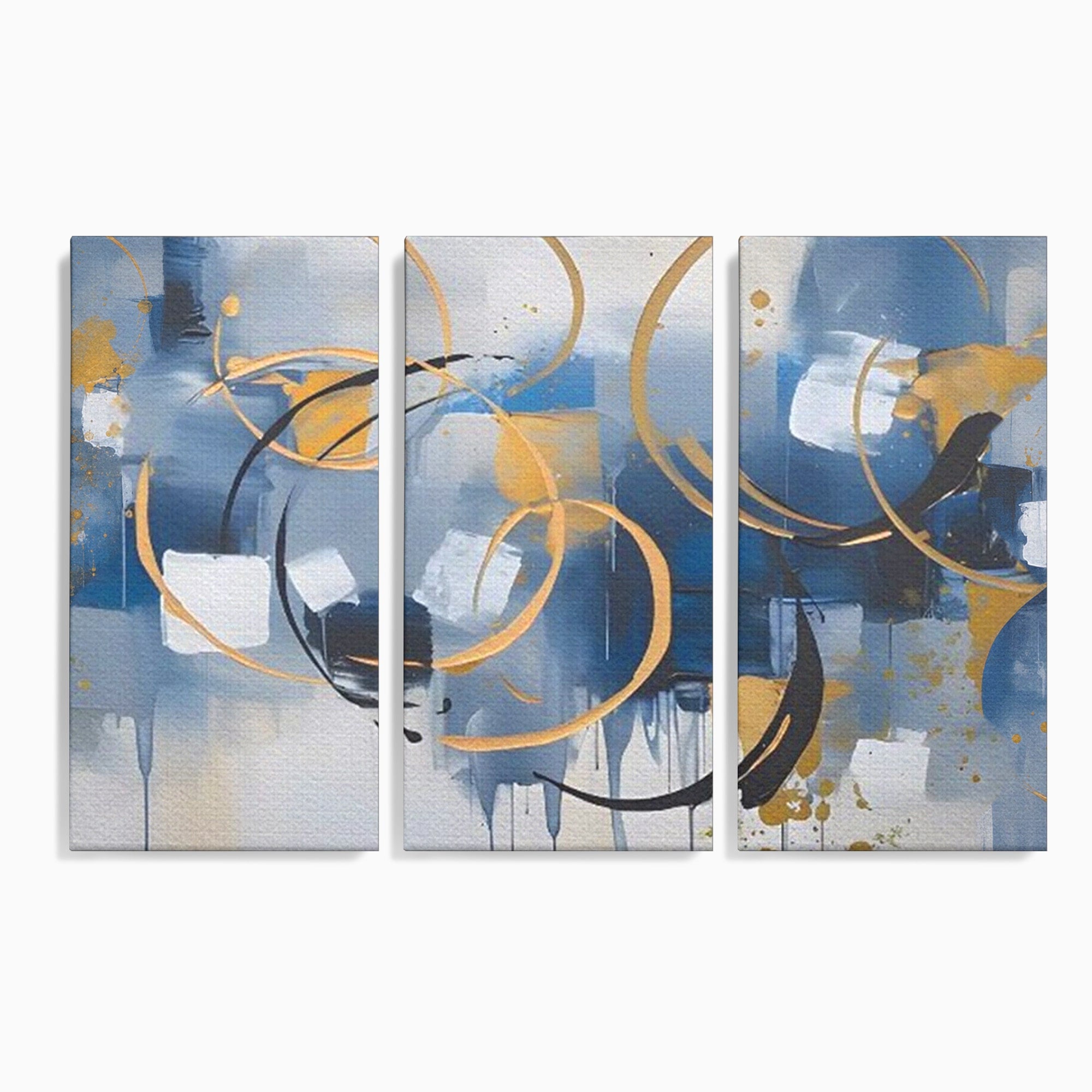 Set 3 Tablouri Canvas Premium LuxCanva® C3-1243, Relaxare, Living Room, Culori Vibrante