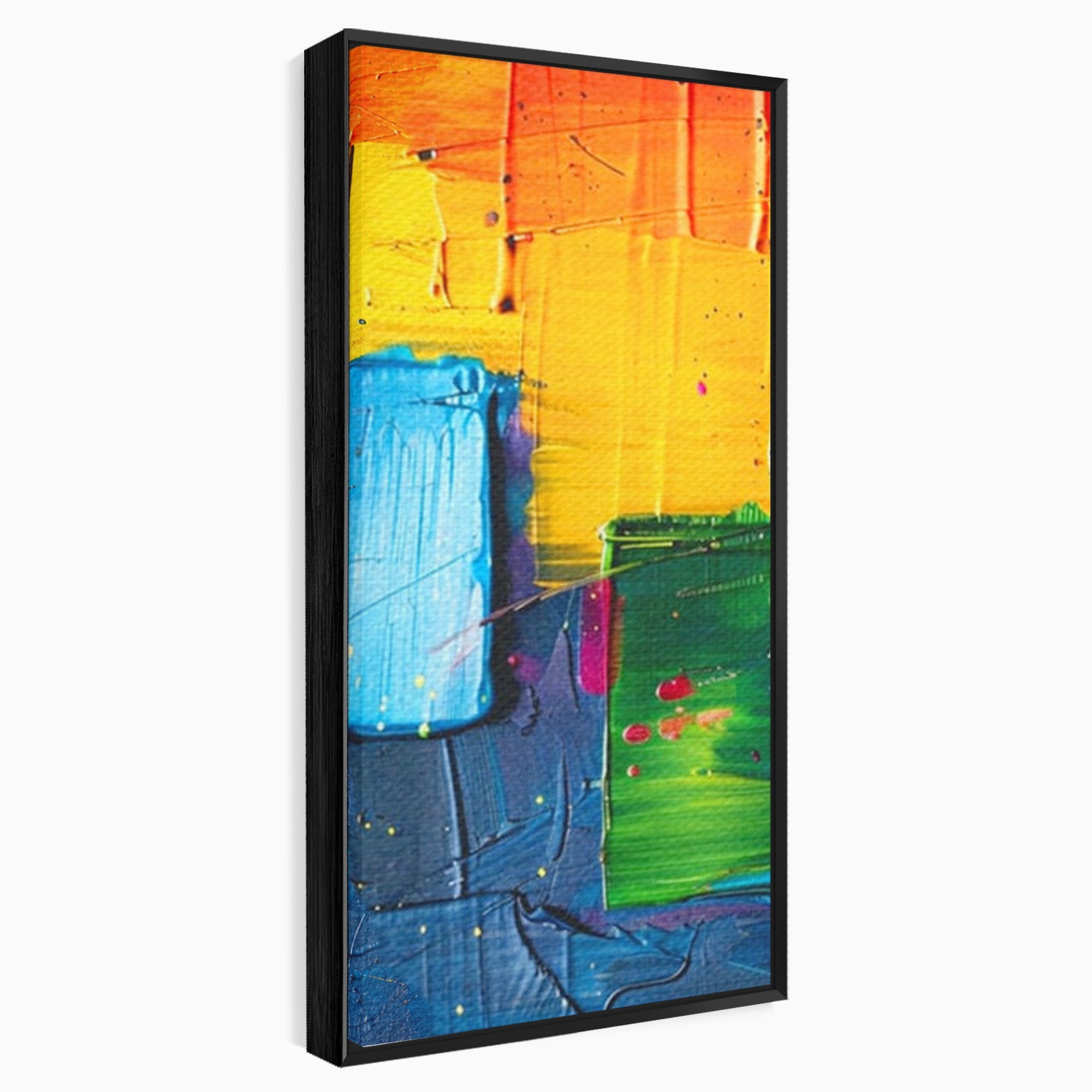Set 3 Tablouri Canvas Premium LuxCanva® C3-1269, Blocuri de lumina, Geometrie, Culori, Fragmente, Compozitie, Urban, Impuls, Creativitate, Expresivitate, Expozitie, Iubire, Birou, Living, Dormitor