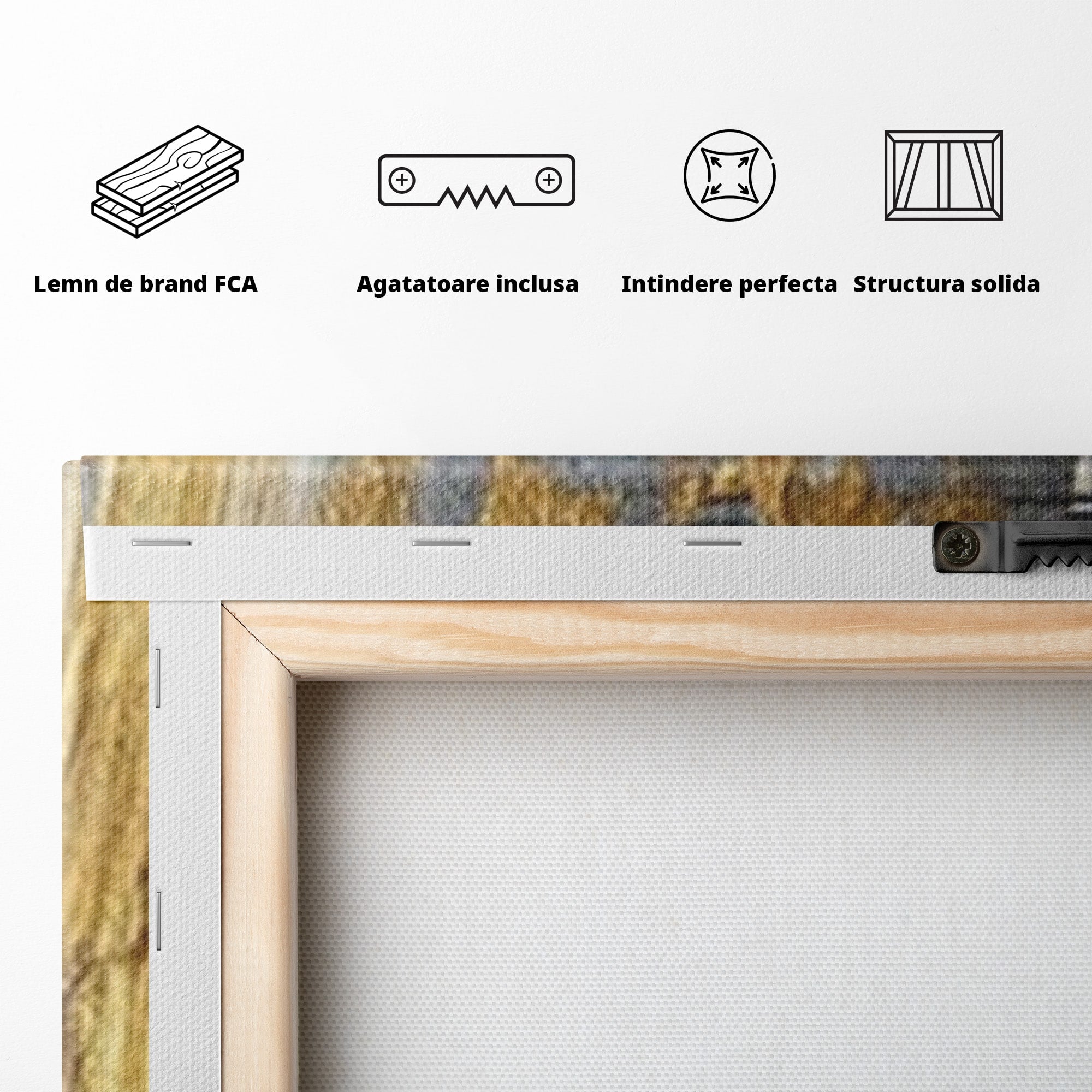 Set 3 Tablouri Canvas Premium LuxCanva® C3-1305, Tacere turnata in aur, Geometrie, Culori, Abstract, Auriu, Valuri, Minimalism, Design, Curgere, Miscare, Interior, Expozitie, Arta, Birou, Living, Dormitor
