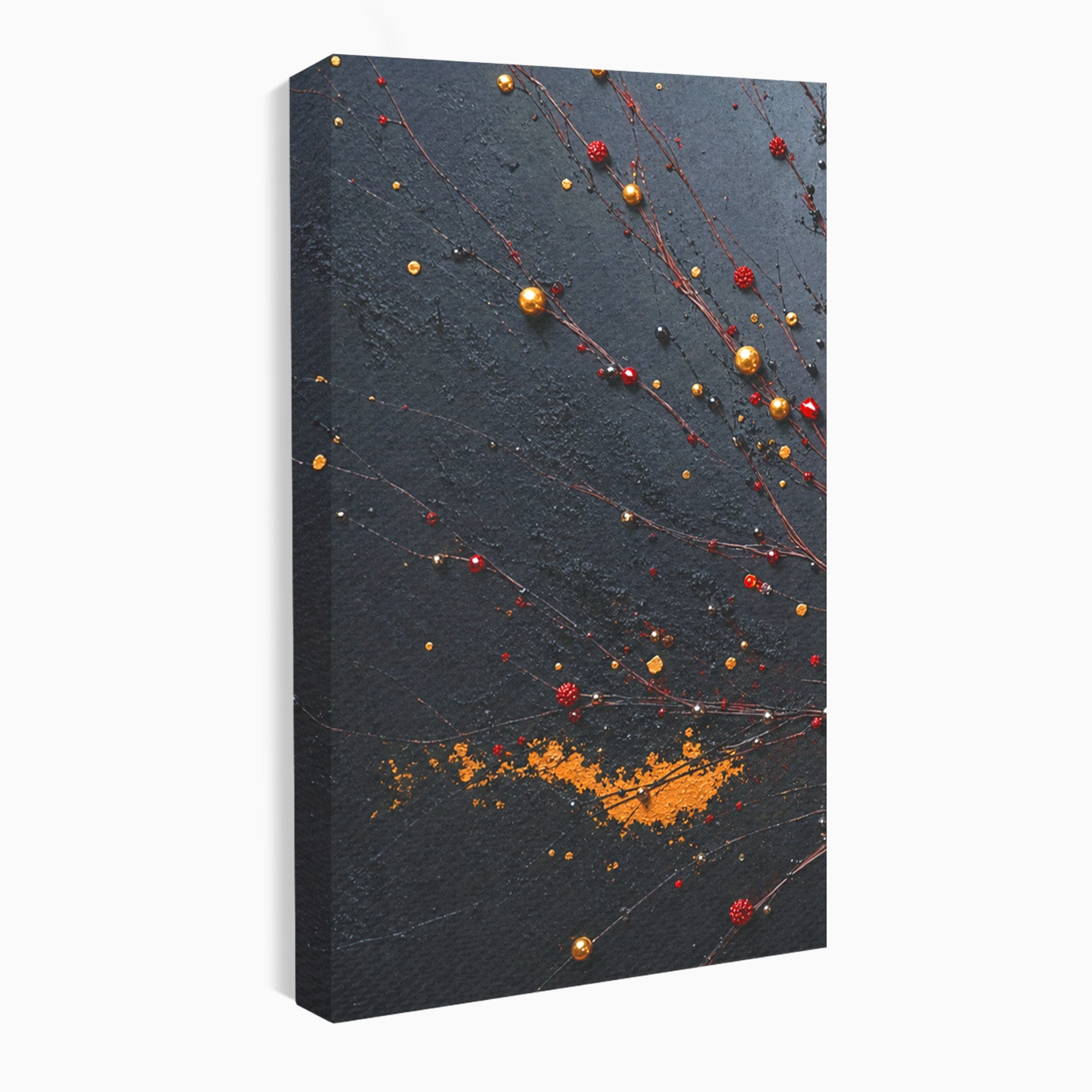 Set 3 Tablouri Canvas Premium LuxCanva® C3-1326, Explozie Abstracta, Abstract, Arta Contemporana, Explozie, Dynamic, Living, Culori Vibrante
