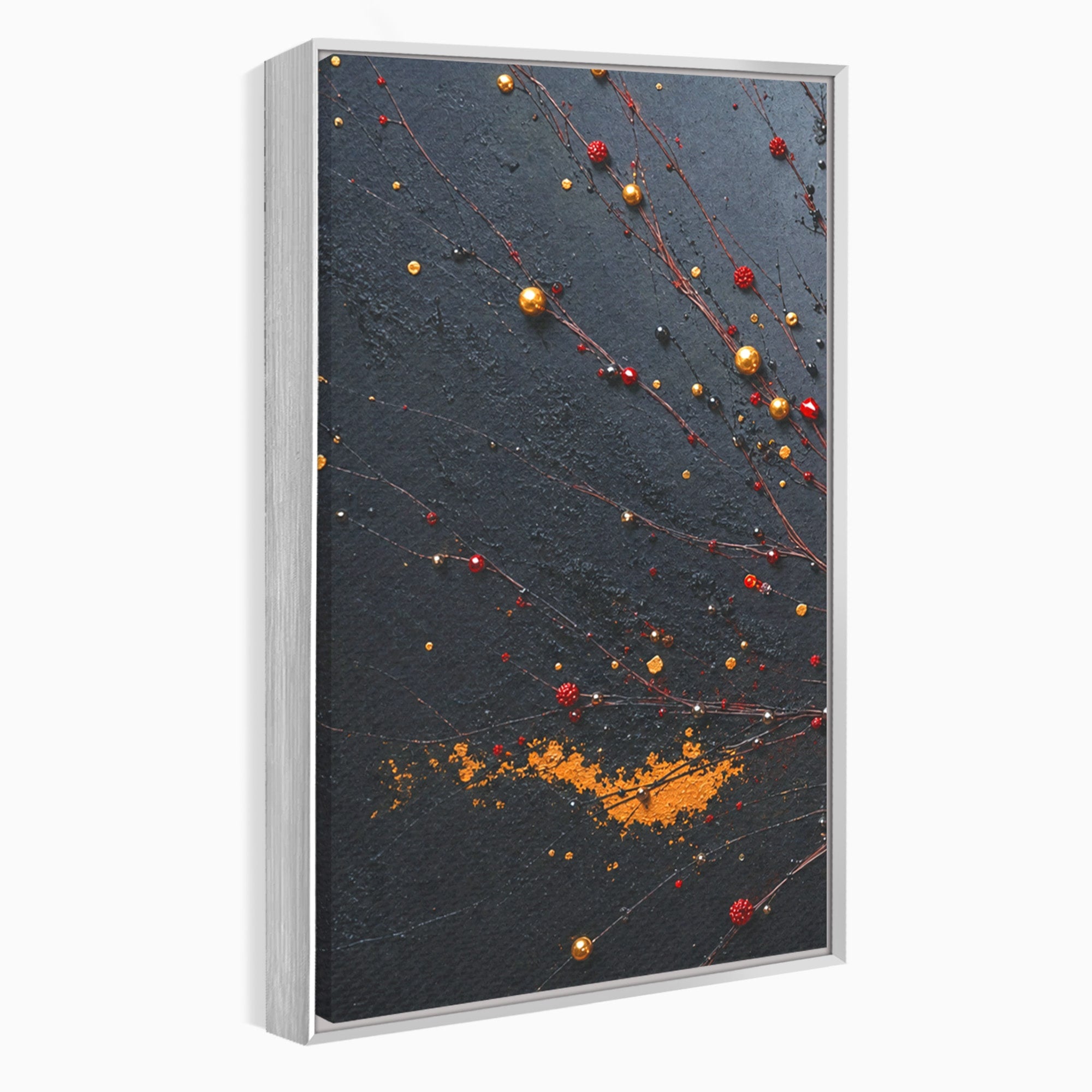 Set 3 Tablouri Canvas Premium LuxCanva® C3-1326, Explozie Abstracta, Abstract, Arta Contemporana, Explozie, Dynamic, Living, Culori Vibrante