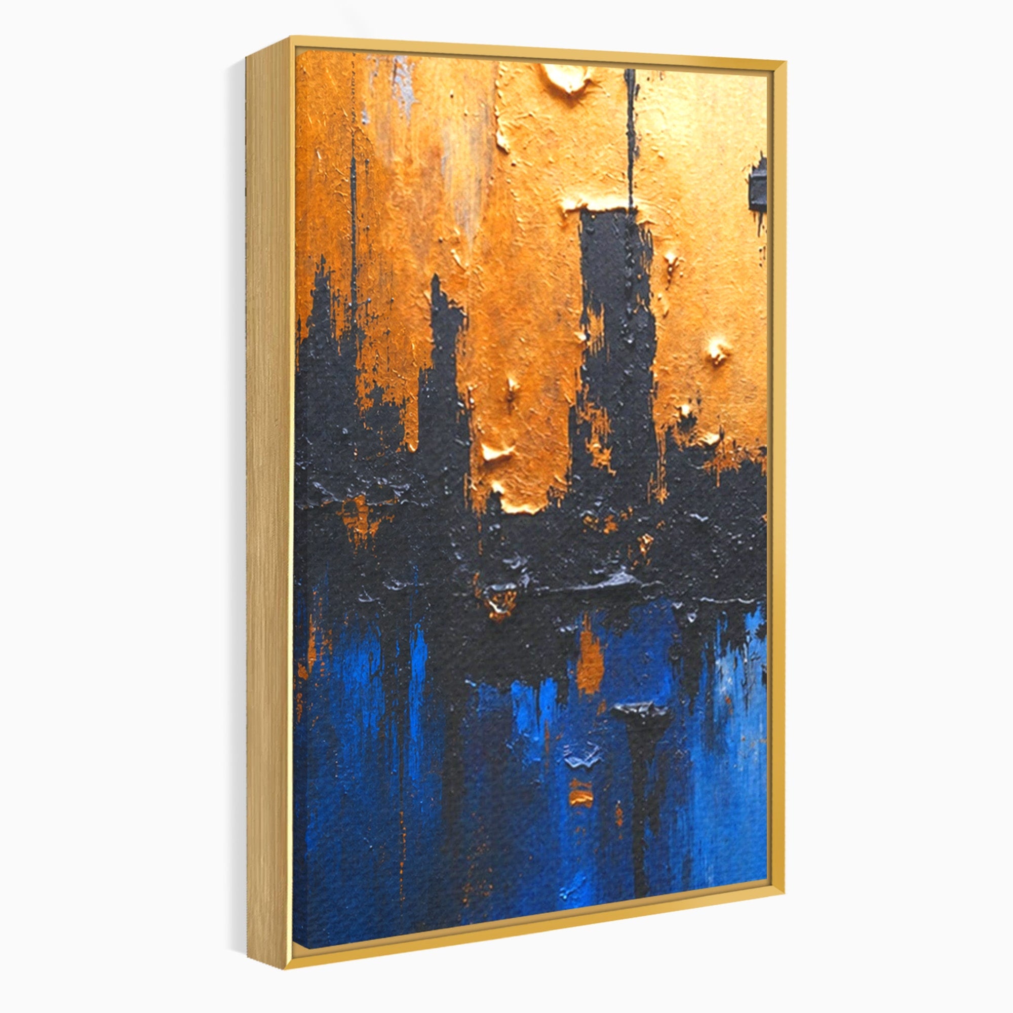 Set 3 Tablouri Canvas Premium LuxCanva® C3-1329, Orasul Abstract, Oras, Abstract, Peisaj Urban, Modern, Living, Culori Vibrante