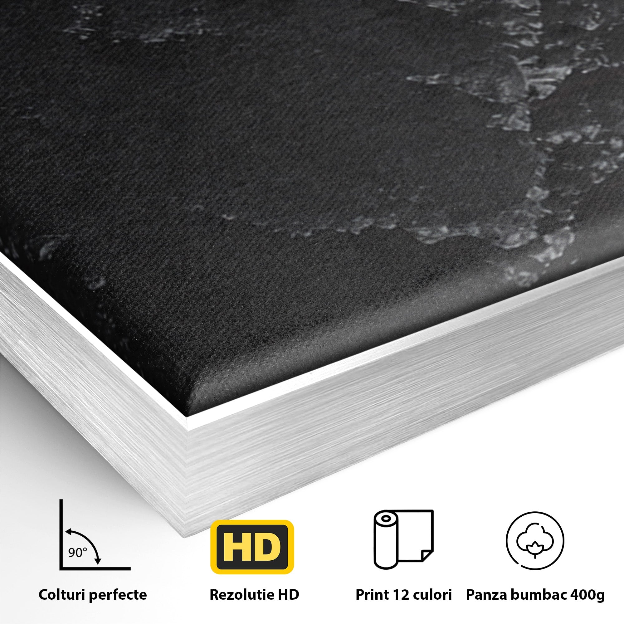 Set 3 Tablouri Canvas Premium LuxCanva® C3-1331, Rau De Aur, Abstract, Textura, Modern, Birou, Eleganta, Culori Vibrante