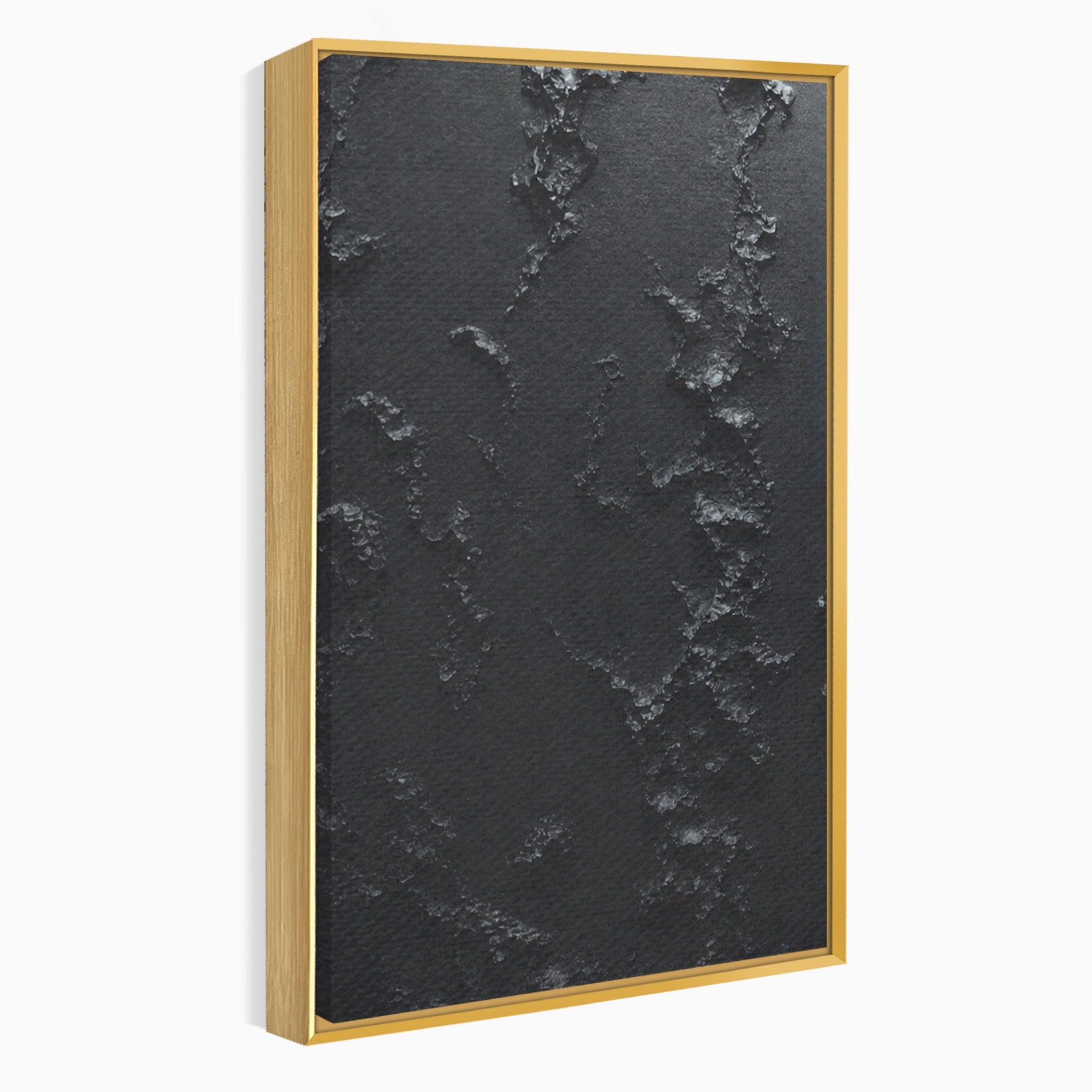 Set 3 Tablouri Canvas Premium LuxCanva® C3-1331, Rau De Aur, Abstract, Textura, Modern, Birou, Eleganta, Culori Vibrante