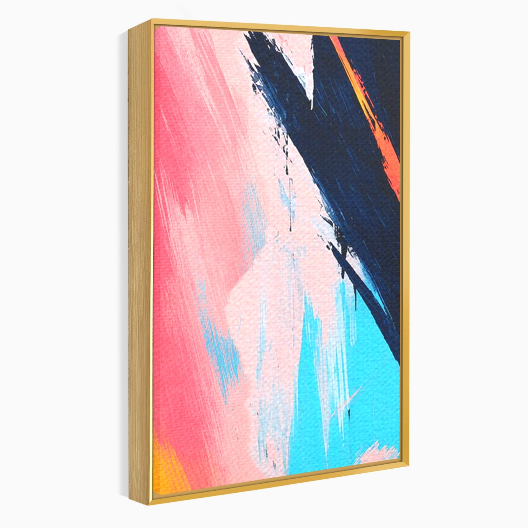Set 3 Tablouri Canvas Premium LuxCanva® C3-1337, Abstract Dinamic, Abstract, Modern, Energetic, Living, Birou, Culori Vibrante