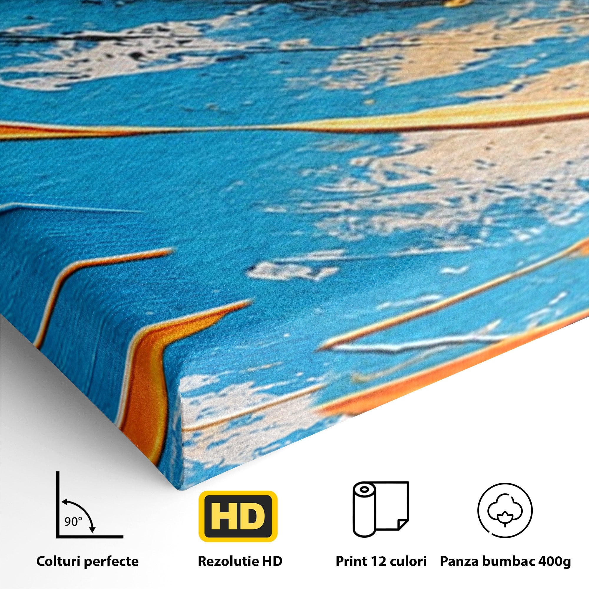 Set 3 Tablouri Canvas Premium LuxCanva® C3-1340, Vortex Abstract, Abstract, Modern, Dinamic, Energetic, Living, Birou, Culori Vibrante