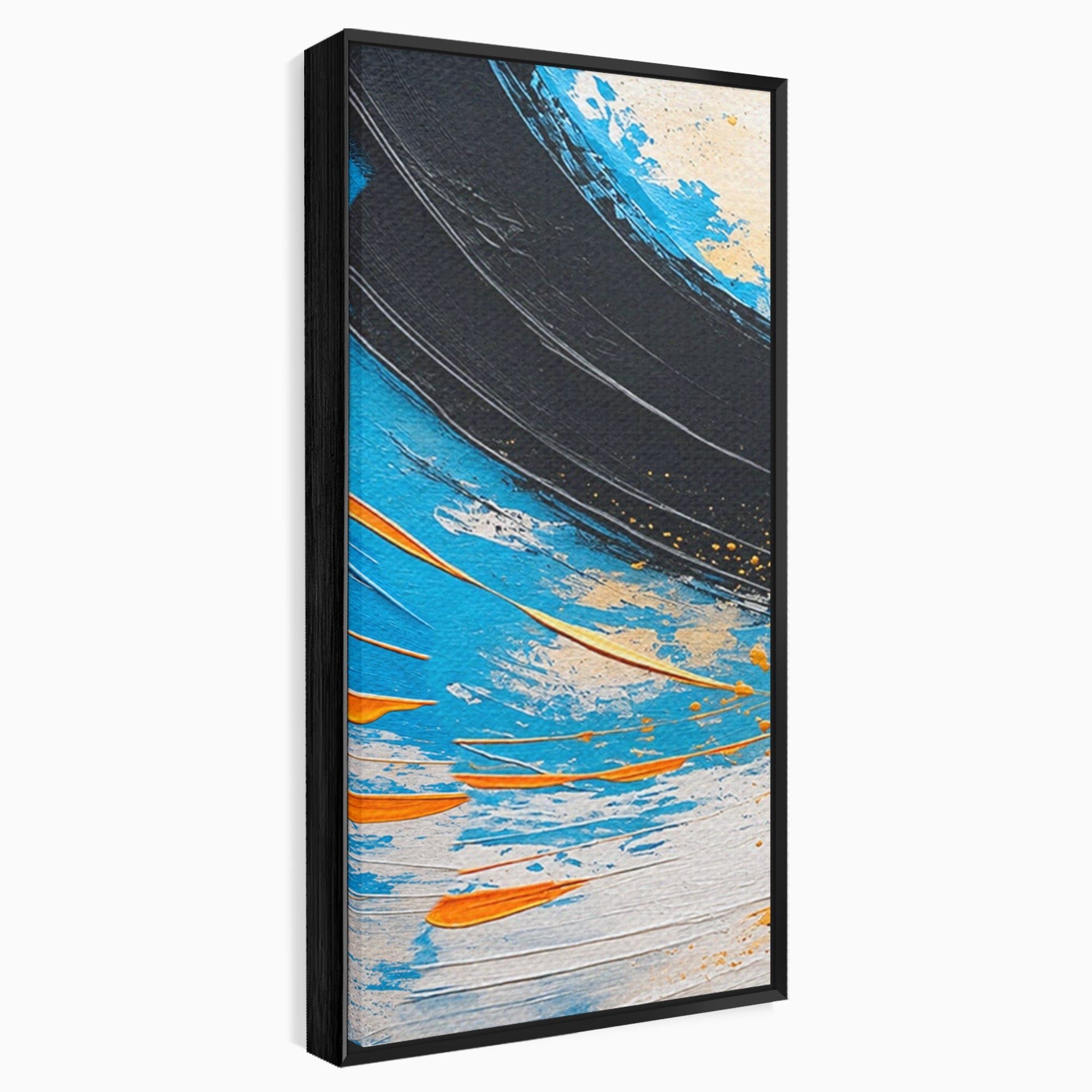 Set 3 Tablouri Canvas Premium LuxCanva® C3-1340, Vortex Abstract, Abstract, Modern, Dinamic, Energetic, Living, Birou, Culori Vibrante