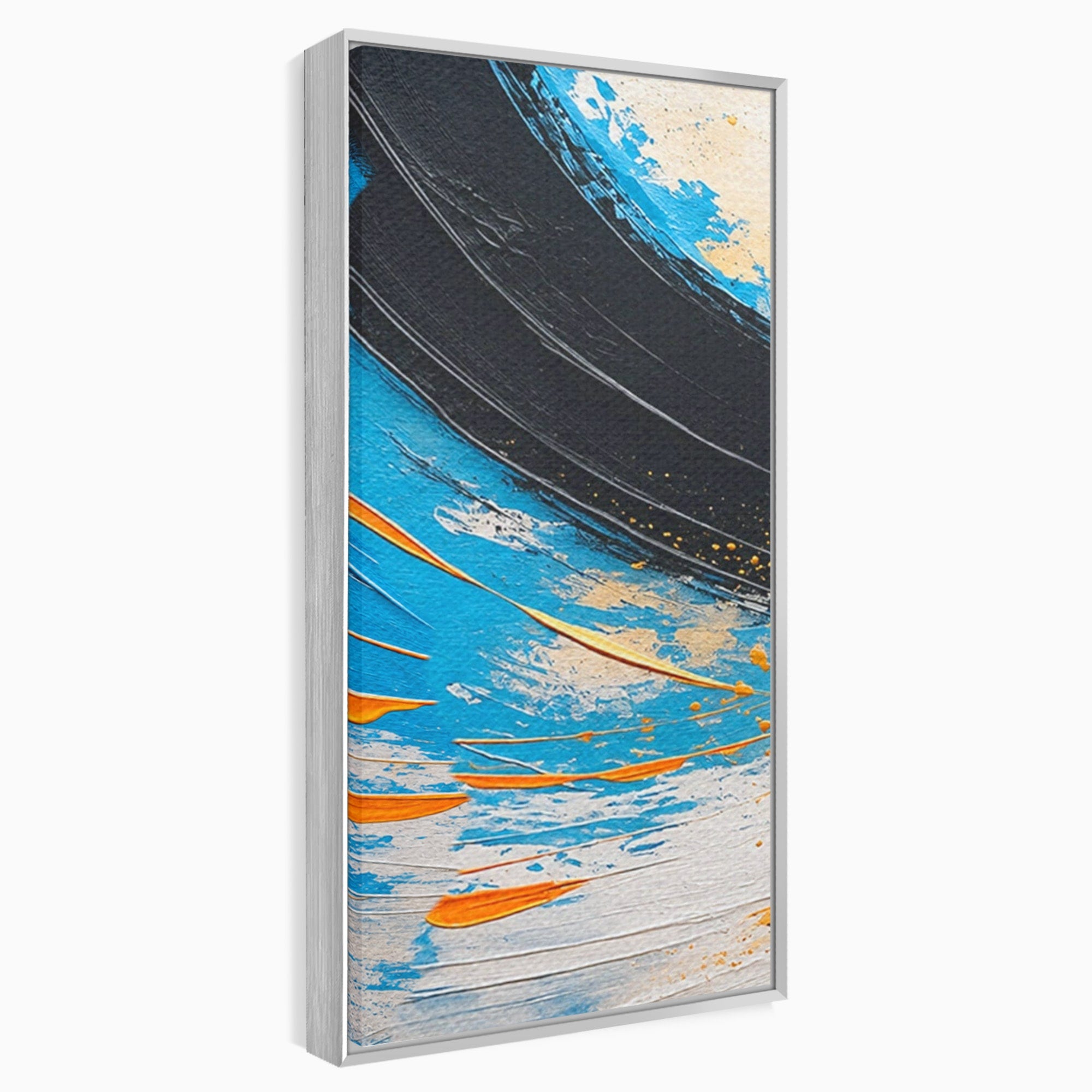 Set 3 Tablouri Canvas Premium LuxCanva® C3-1340, Vortex Abstract, Abstract, Modern, Dinamic, Energetic, Living, Birou, Culori Vibrante