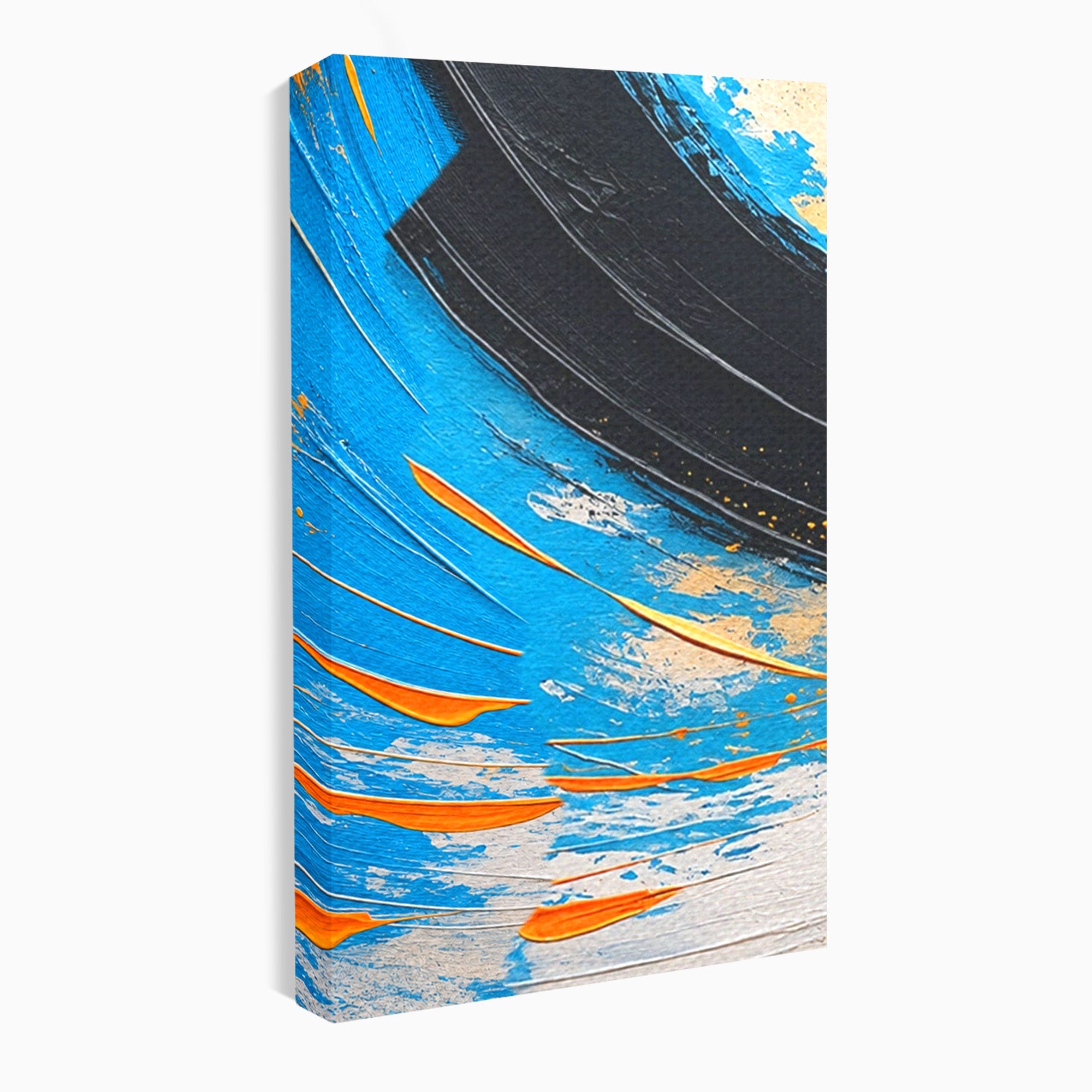 Set 3 Tablouri Canvas Premium LuxCanva® C3-1340, Vortex Abstract, Abstract, Modern, Dinamic, Energetic, Living, Birou, Culori Vibrante