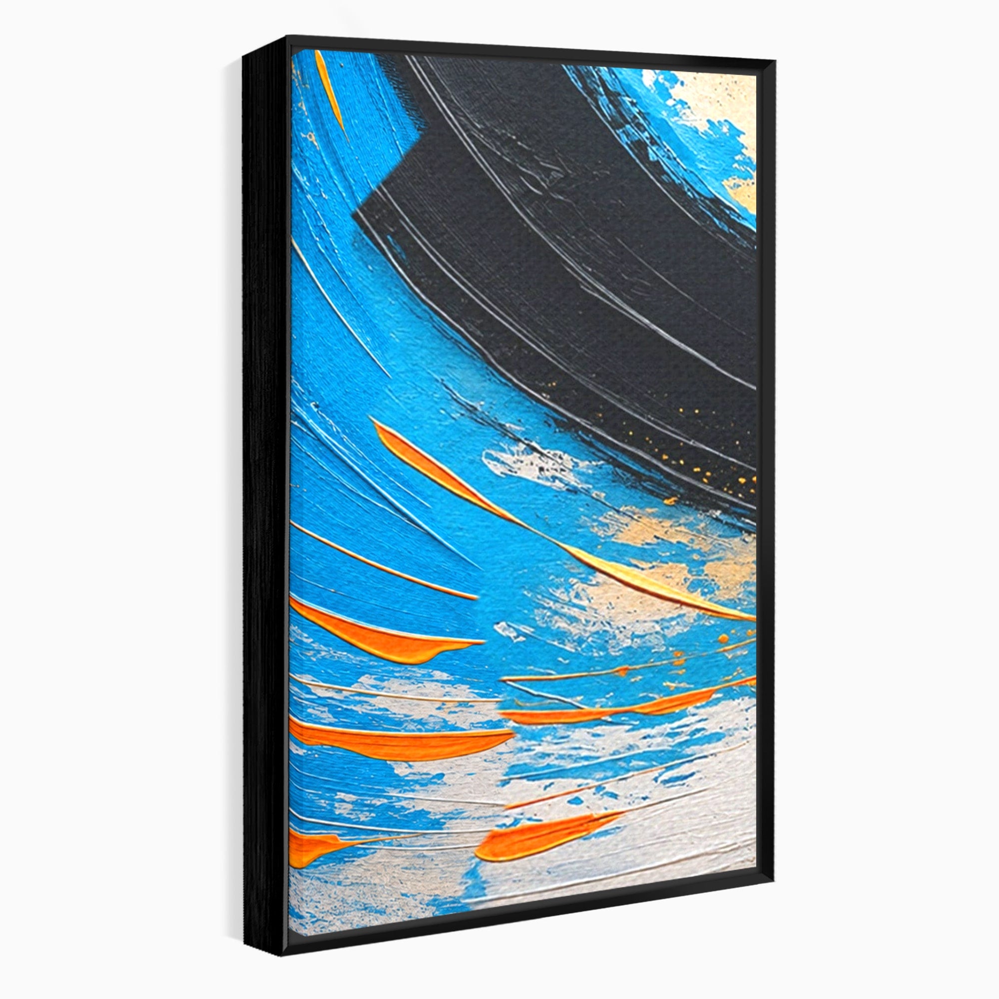 Set 3 Tablouri Canvas Premium LuxCanva® C3-1340, Vortex Abstract, Abstract, Modern, Dinamic, Energetic, Living, Birou, Culori Vibrante