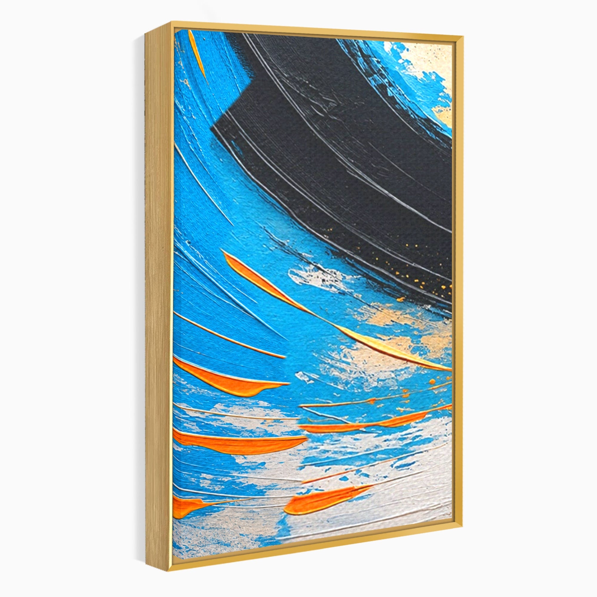 Set 3 Tablouri Canvas Premium LuxCanva® C3-1340, Vortex Abstract, Abstract, Modern, Dinamic, Energetic, Living, Birou, Culori Vibrante
