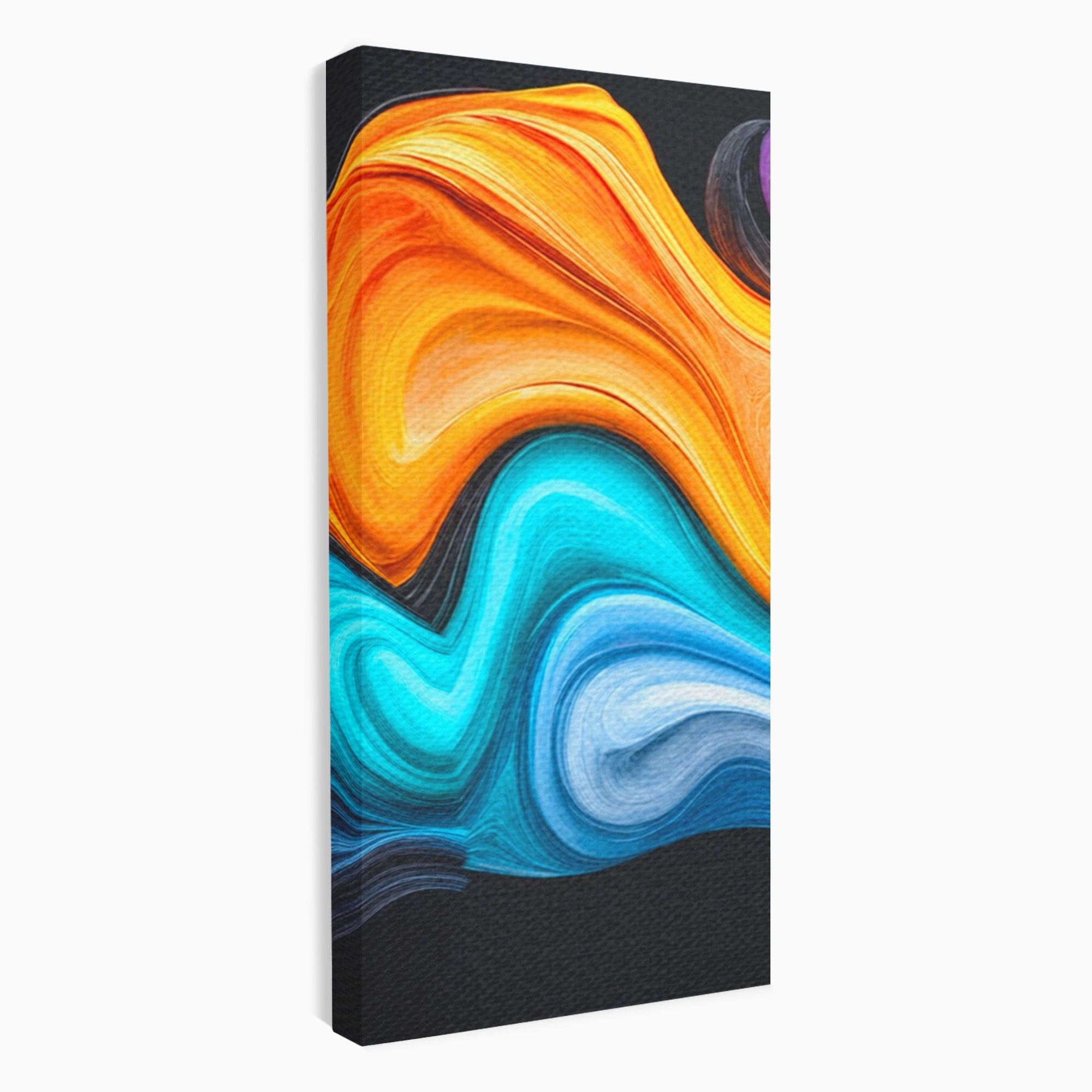 Set 3 Tablouri Canvas Premium LuxCanva® C3-1348, Vortexul Culorilor, Abstract, Culori, Vibrante, Arta, Living, Culori Vibrante