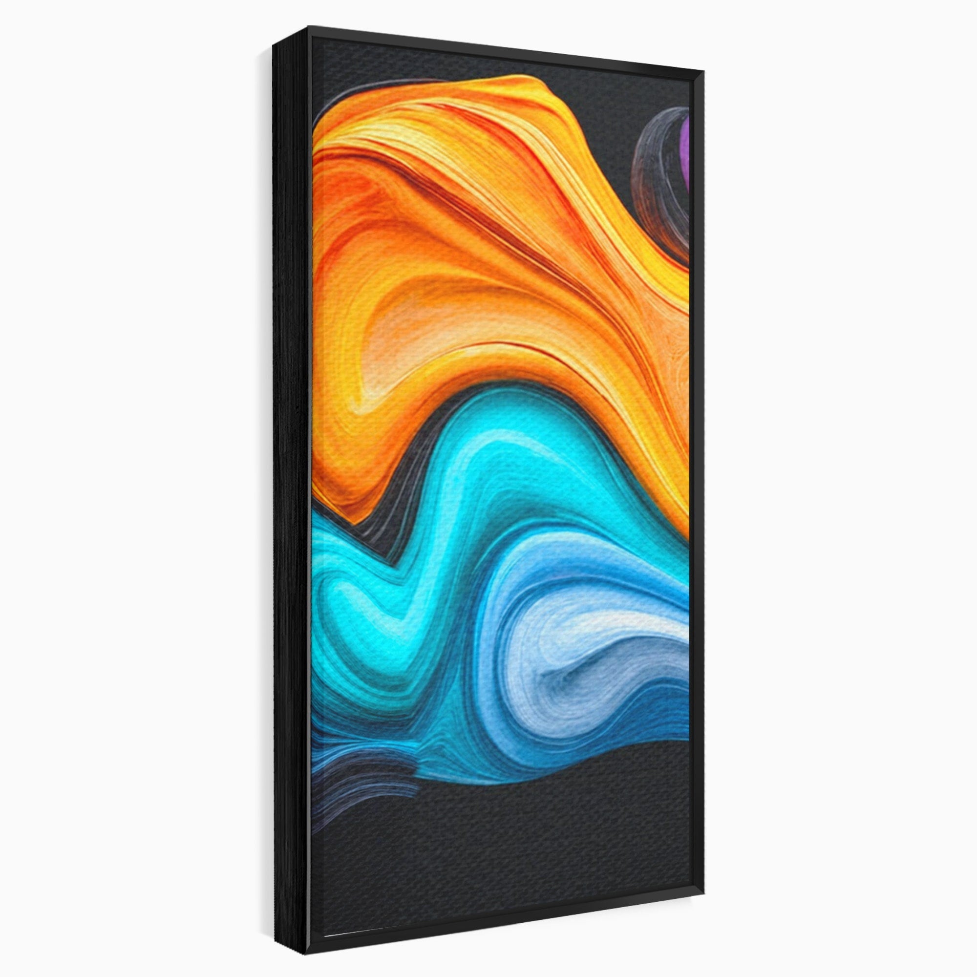 Set 3 Tablouri Canvas Premium LuxCanva® C3-1348, Vortexul Culorilor, Abstract, Culori, Vibrante, Arta, Living, Culori Vibrante
