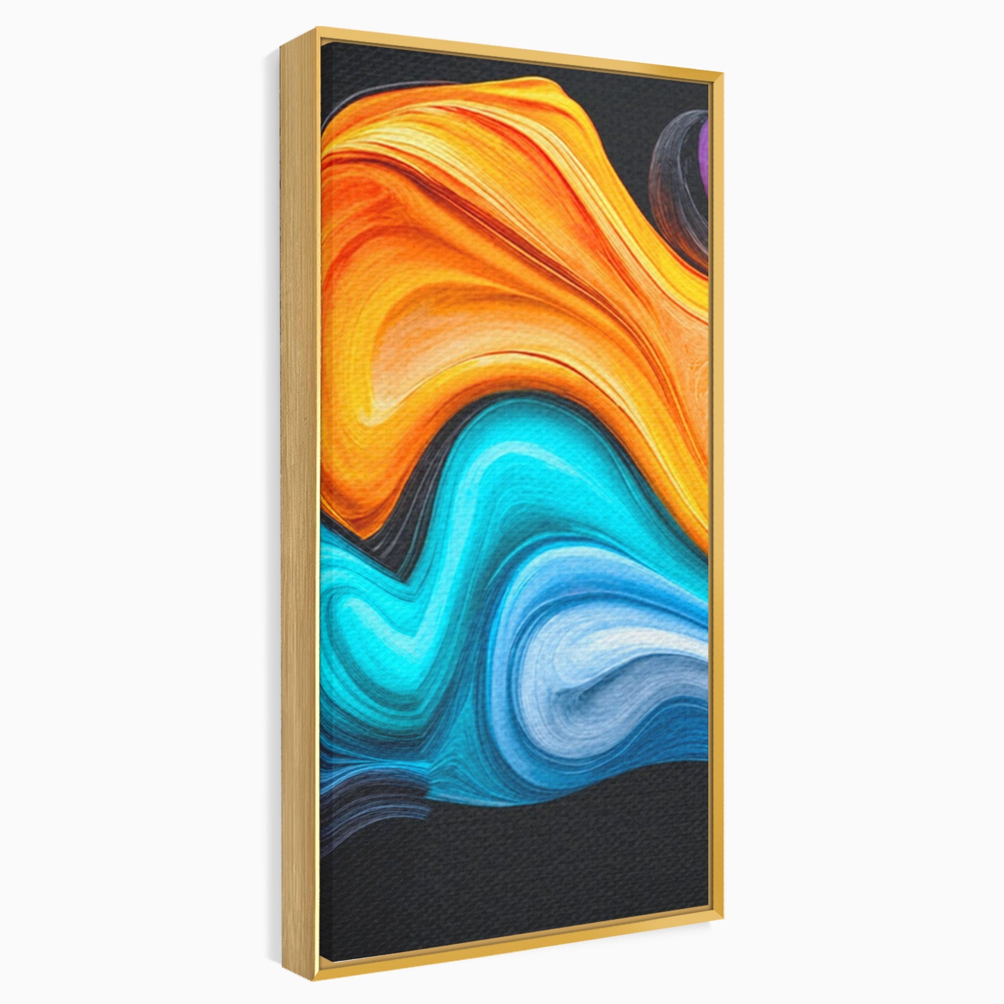 Set 3 Tablouri Canvas Premium LuxCanva® C3-1348, Vortexul Culorilor, Abstract, Culori, Vibrante, Arta, Living, Culori Vibrante