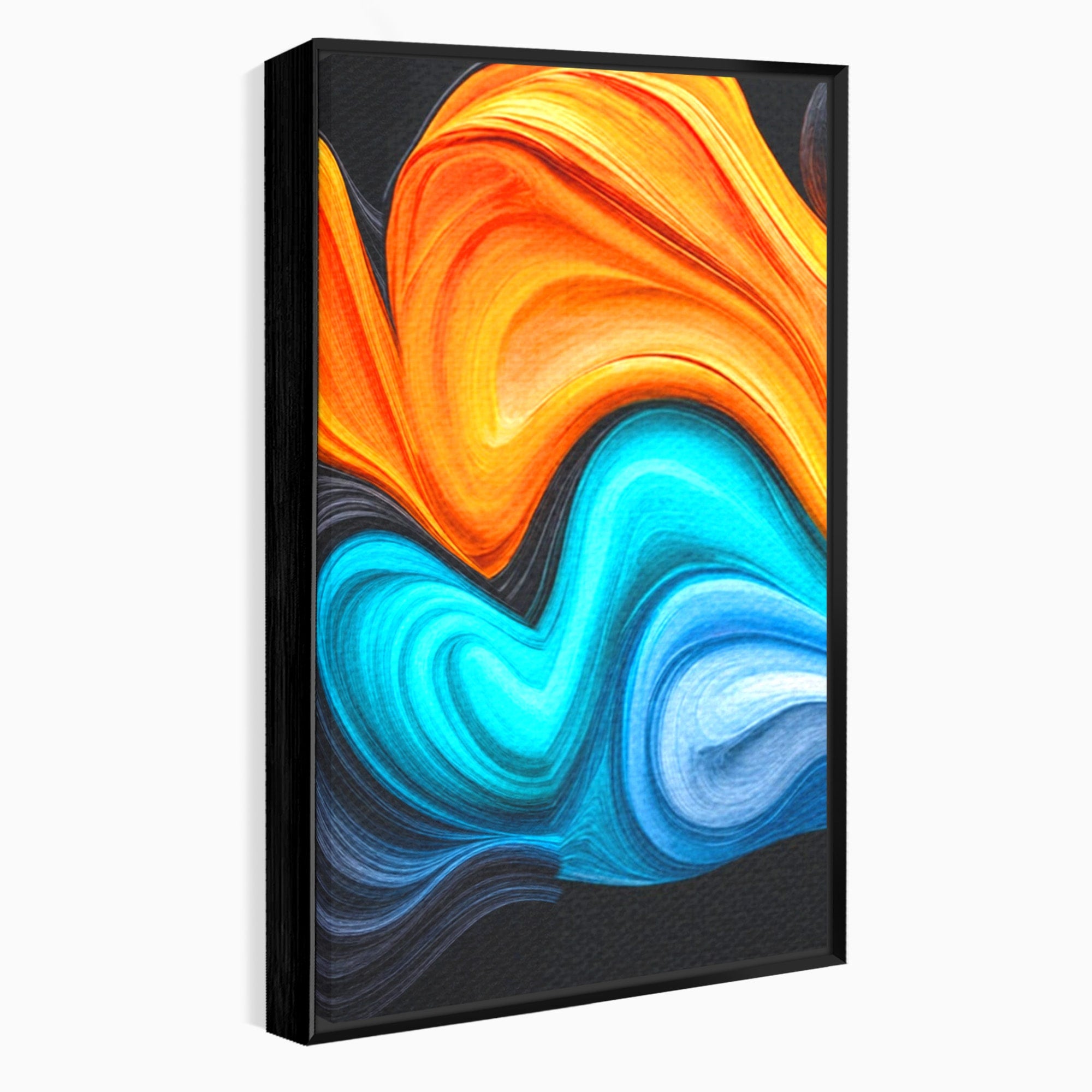 Set 3 Tablouri Canvas Premium LuxCanva® C3-1348, Vortexul Culorilor, Abstract, Culori, Vibrante, Arta, Living, Culori Vibrante