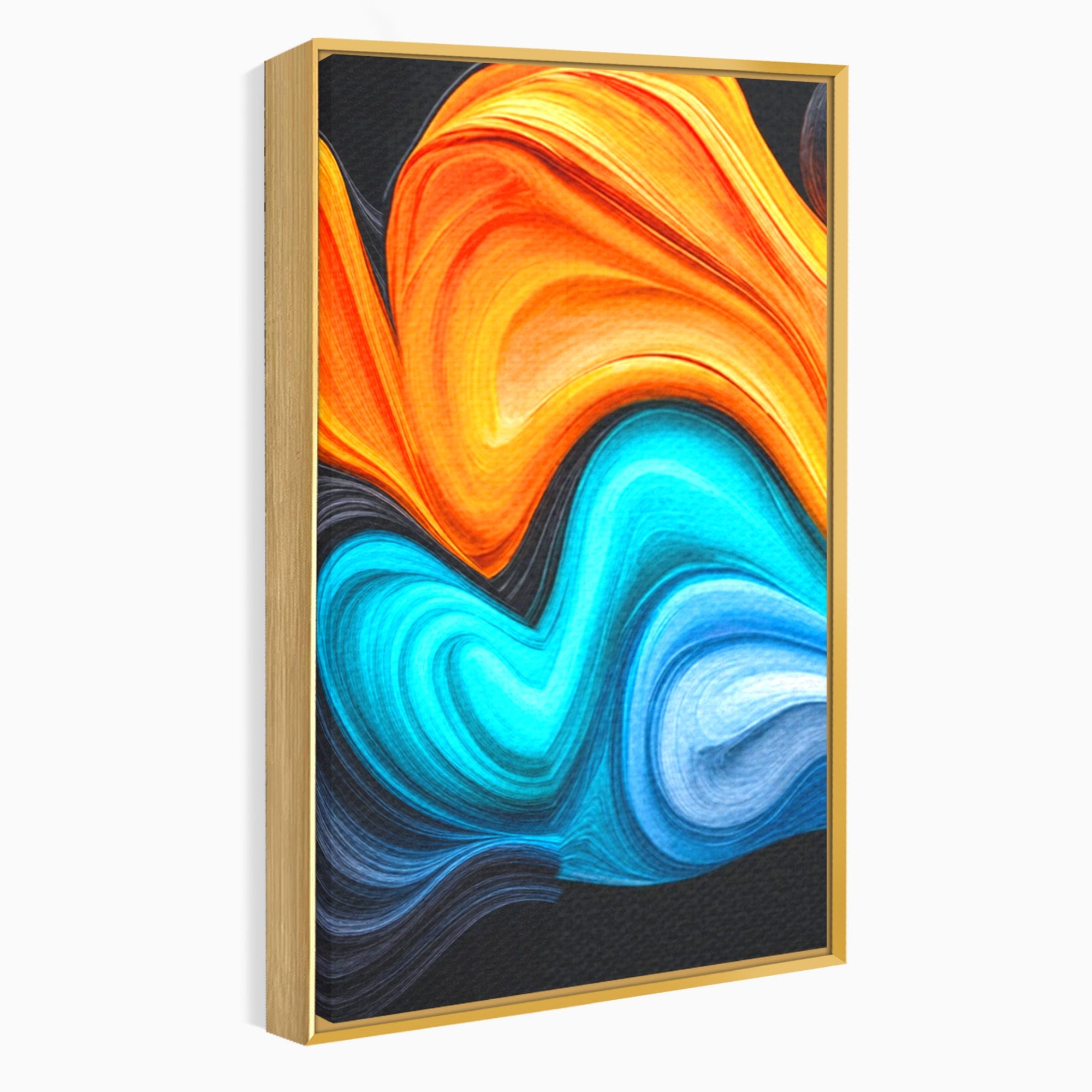 Set 3 Tablouri Canvas Premium LuxCanva® C3-1348, Vortexul Culorilor, Abstract, Culori, Vibrante, Arta, Living, Culori Vibrante