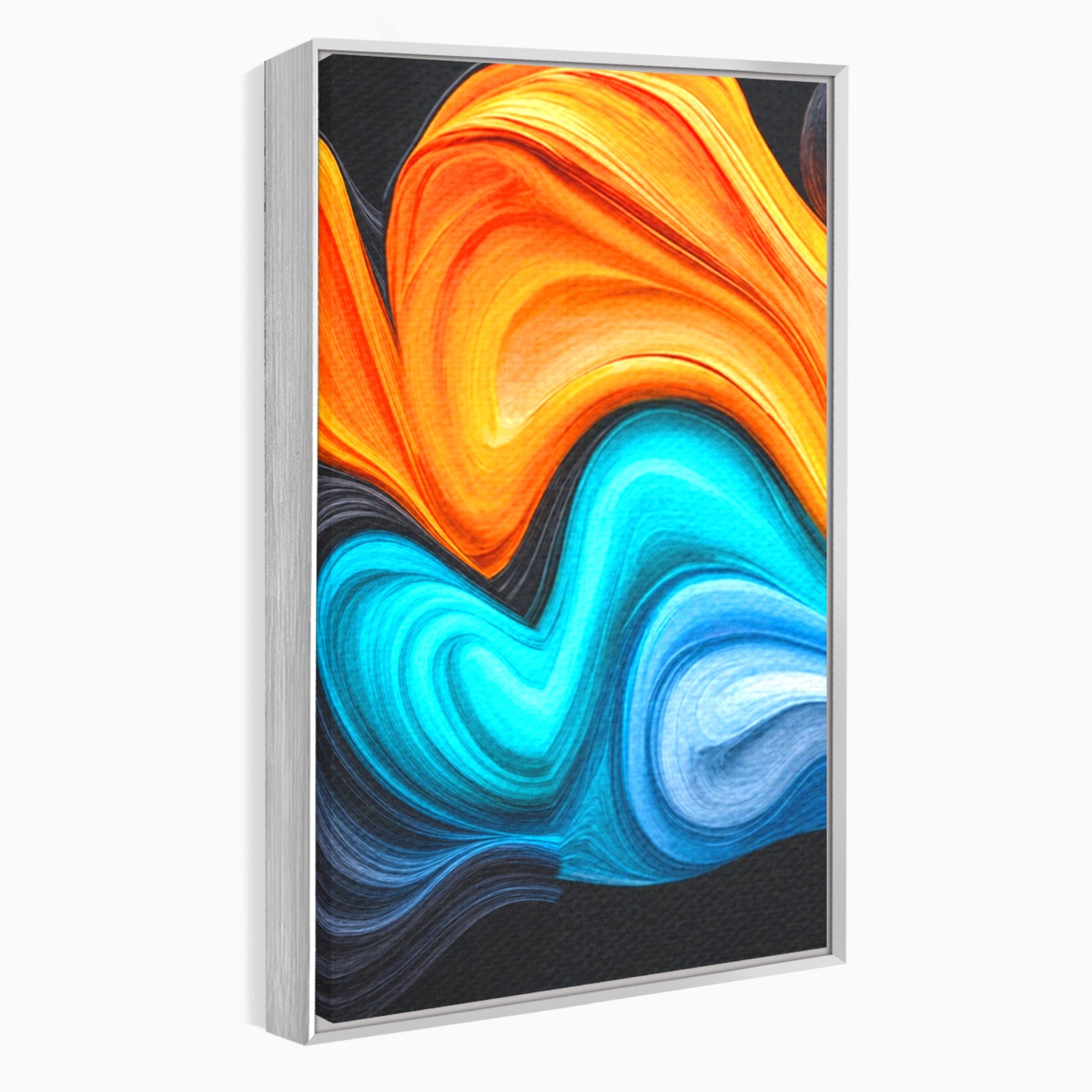 Set 3 Tablouri Canvas Premium LuxCanva® C3-1348, Vortexul Culorilor, Abstract, Culori, Vibrante, Arta, Living, Culori Vibrante