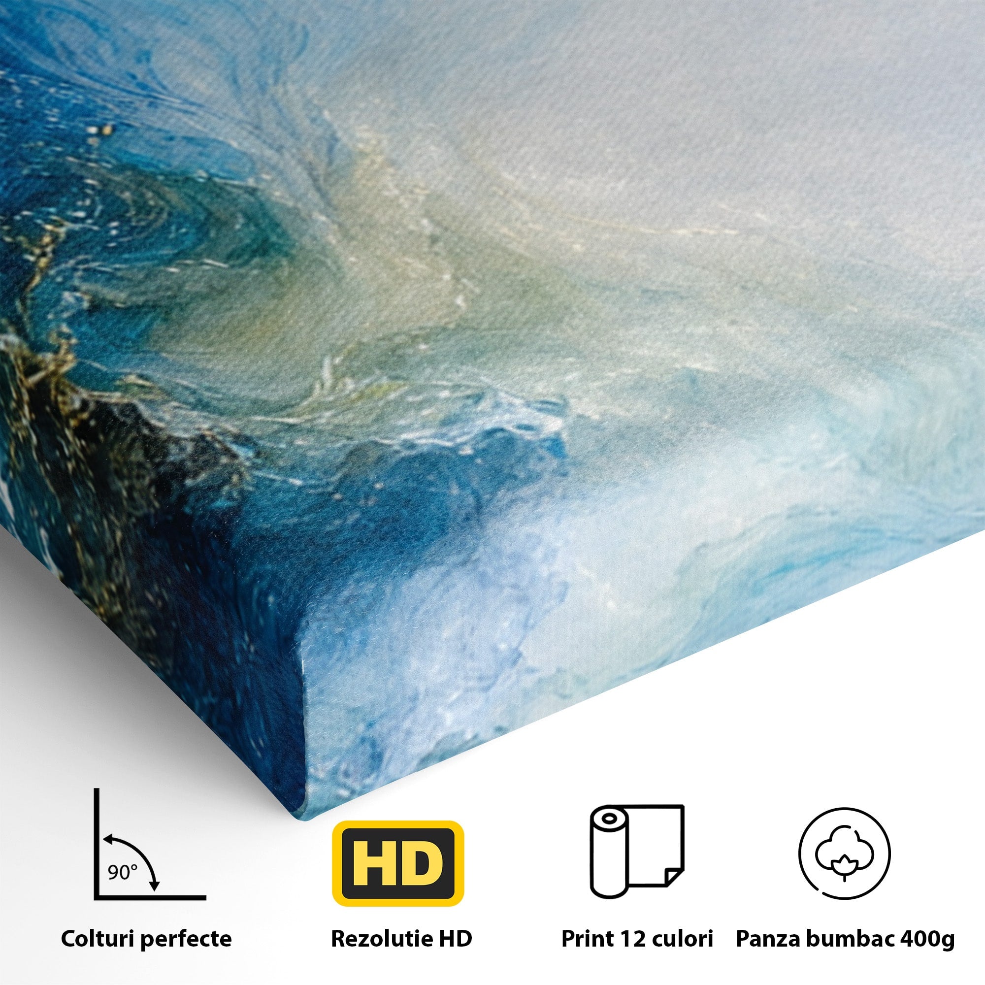Set 3 Tablouri Canvas Premium LuxCanva® C3-1351, Vortex Abstract, Abstract, Vortex, Modern, Living, Dormitor, Culori Vibrante