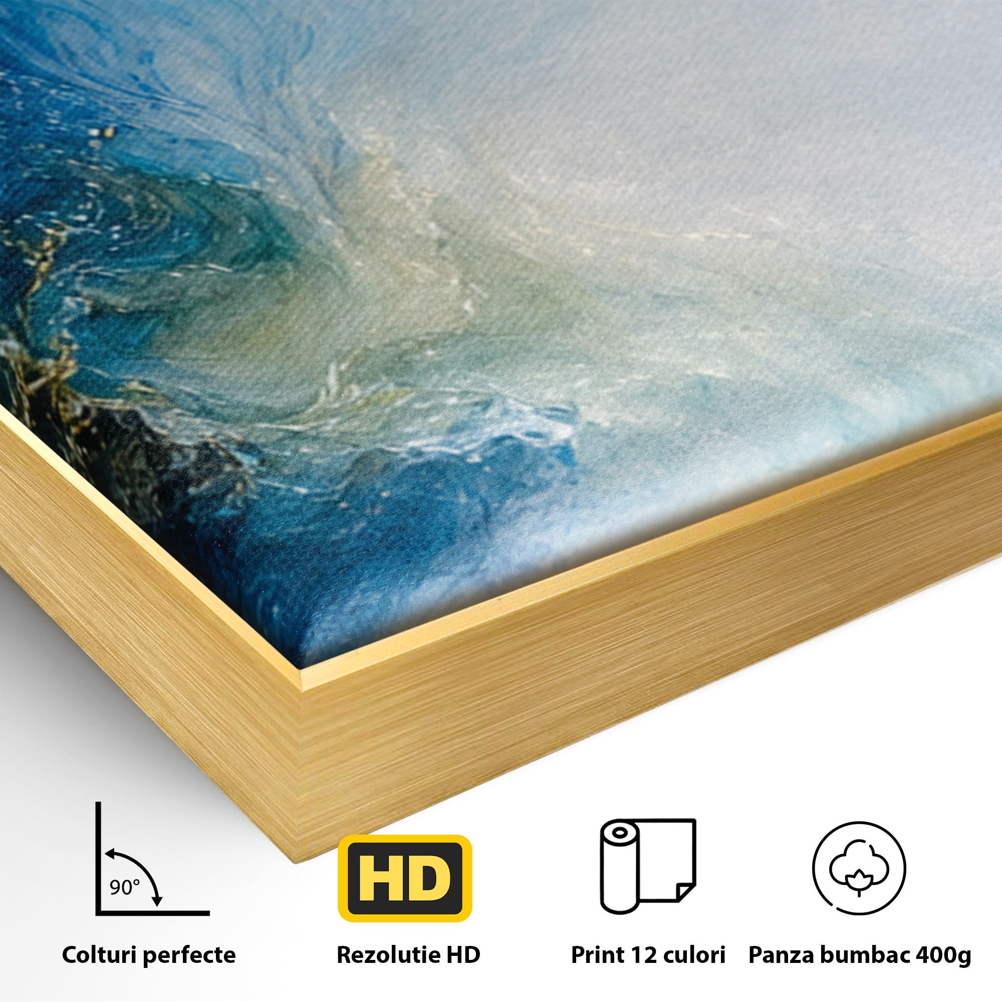 Set 3 Tablouri Canvas Premium LuxCanva® C3-1351, Vortex Abstract, Abstract, Vortex, Modern, Living, Dormitor, Culori Vibrante