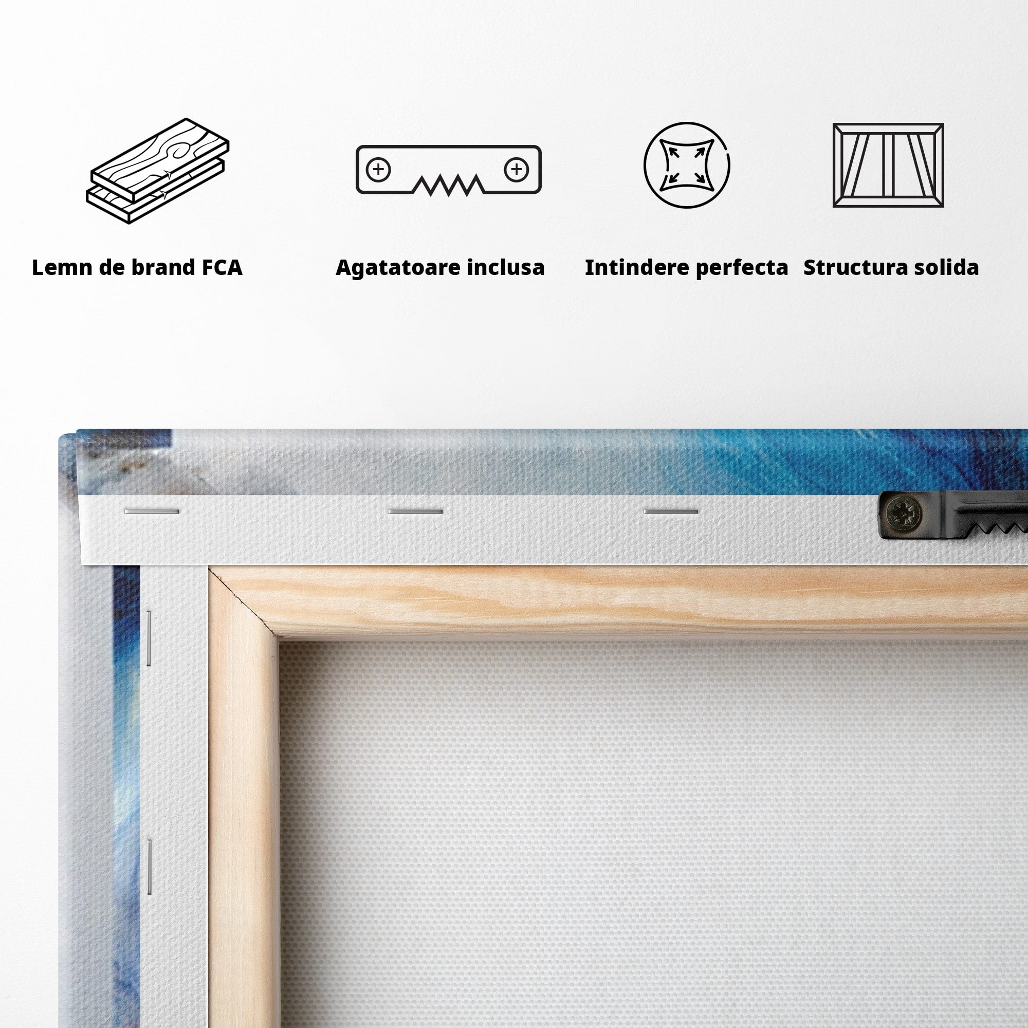 Set 3 Tablouri Canvas Premium LuxCanva® C3-1351, Vortex Abstract, Abstract, Vortex, Modern, Living, Dormitor, Culori Vibrante