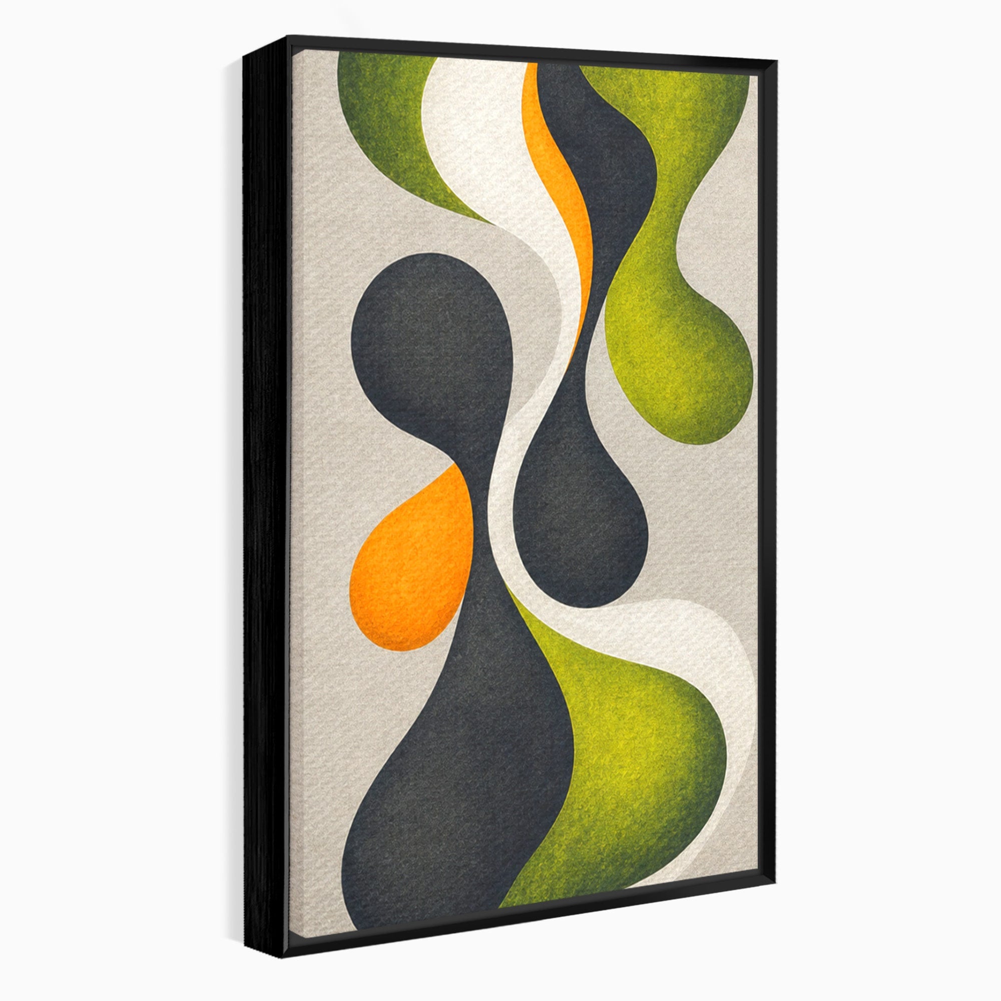 Set 3 Tablouri Canvas Premium LuxCanva® C3-1381, Forme Abstracte Organice, Abstract, Forme, Modern, Living, Birou, Culori Vibrante