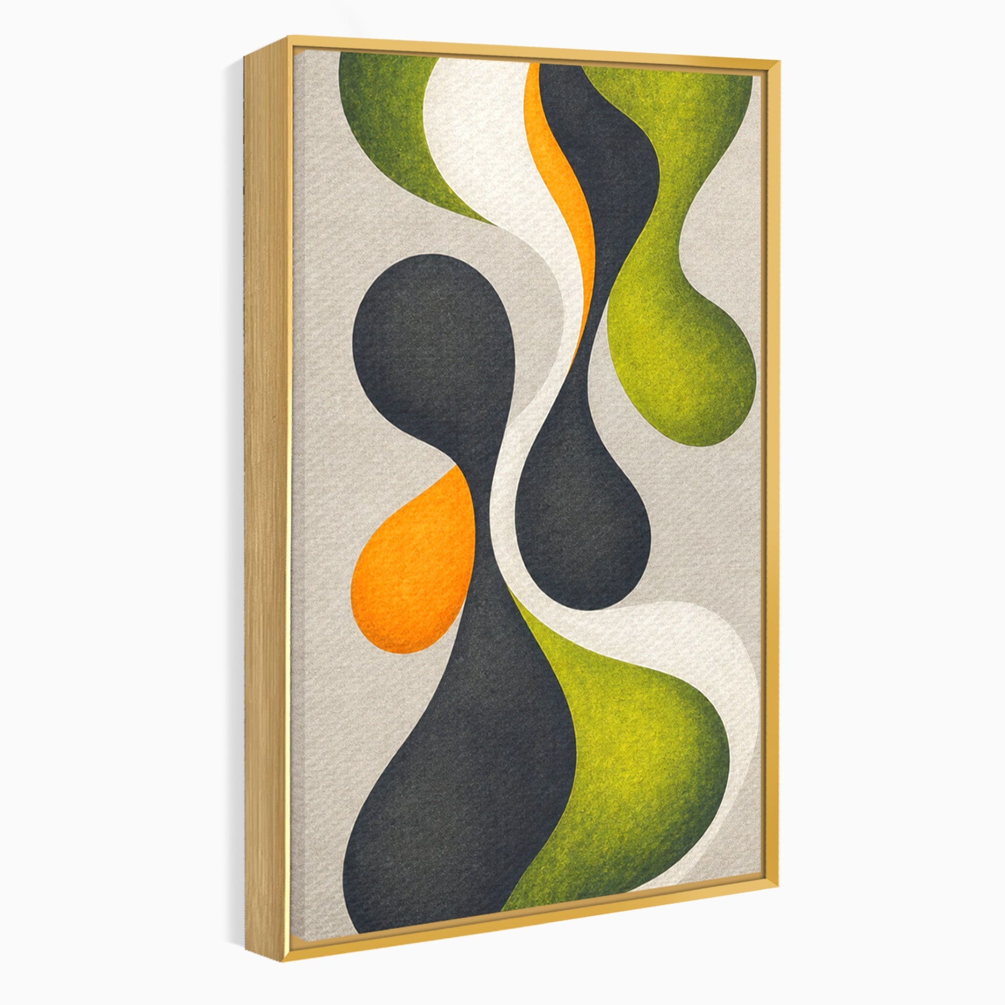 Set 3 Tablouri Canvas Premium LuxCanva® C3-1381, Forme Abstracte Organice, Abstract, Forme, Modern, Living, Birou, Culori Vibrante