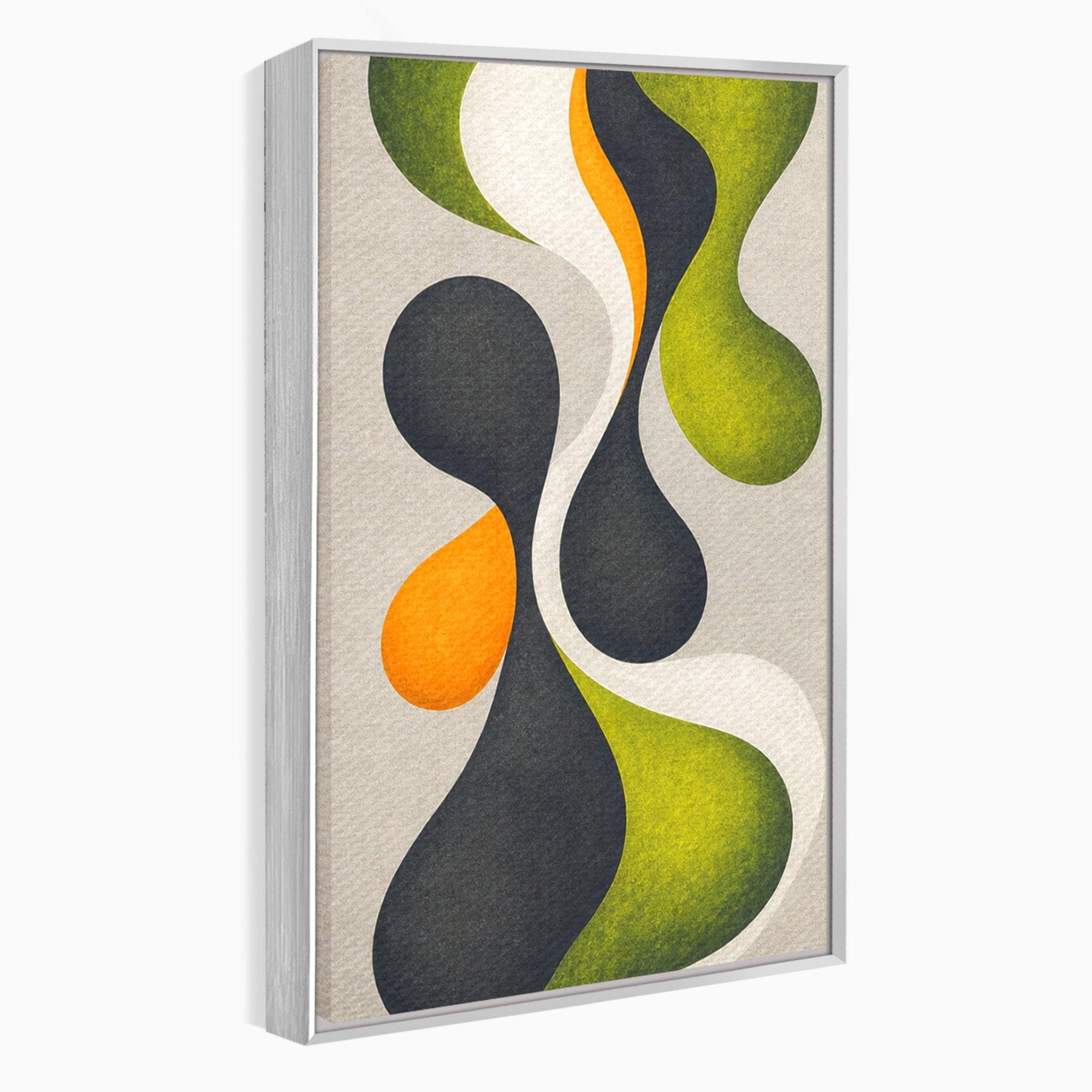 Set 3 Tablouri Canvas Premium LuxCanva® C3-1381, Forme Abstracte Organice, Abstract, Forme, Modern, Living, Birou, Culori Vibrante