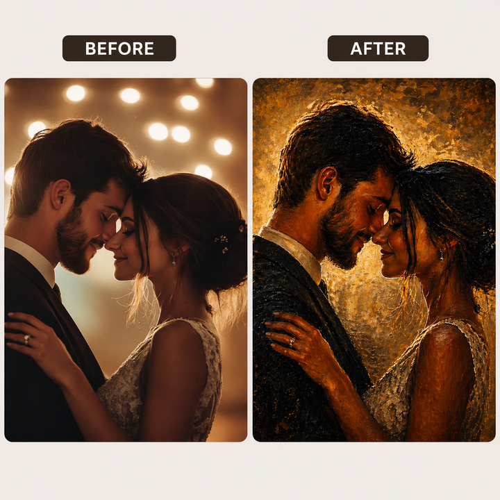 Tablou Personalizat Oil Painting Classic | Pictura Clasica | Cadou elegant | Vertical Portret