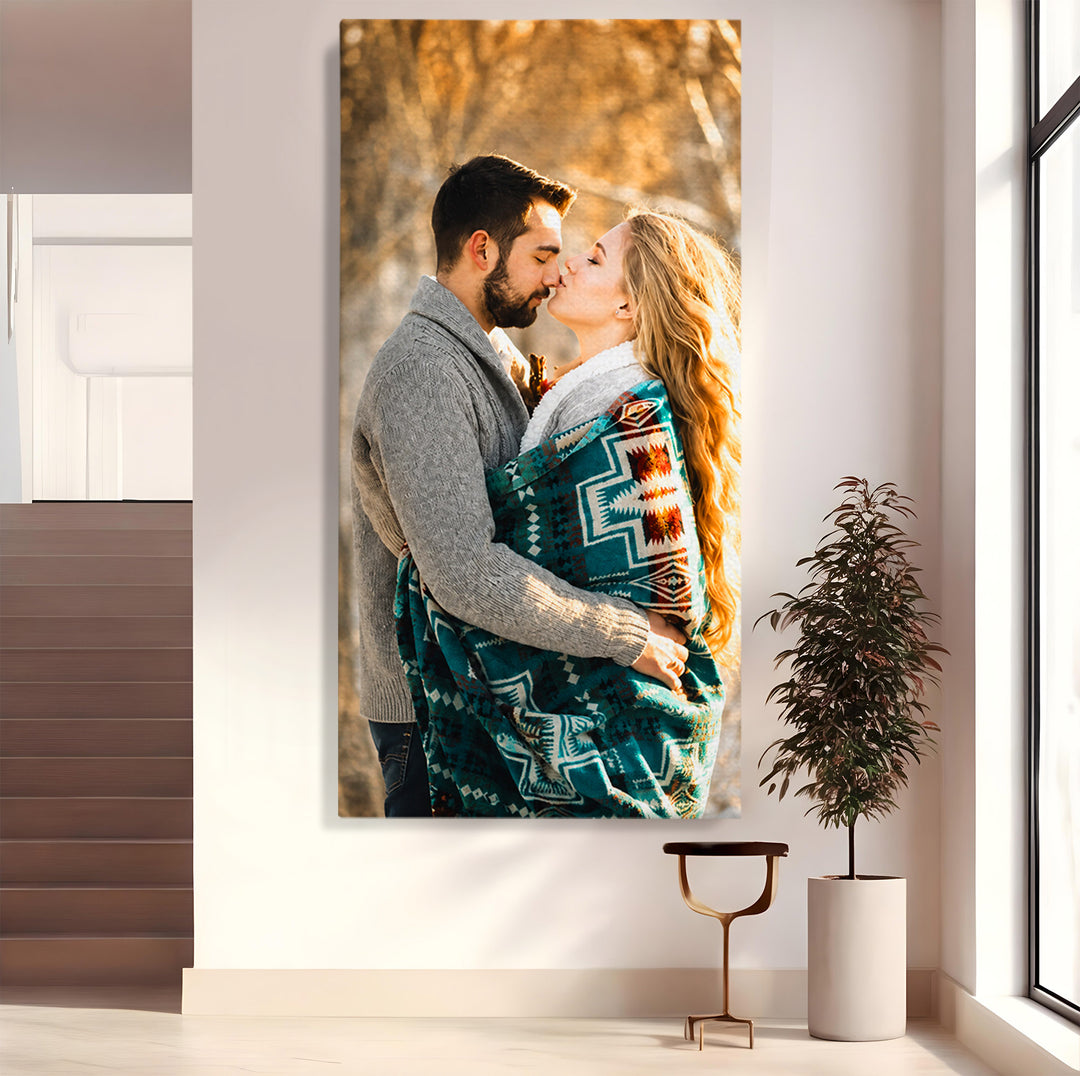 Personalisierte Leinwand Leinwandbilder mit Ihrem Foto - Vertikales Portrait