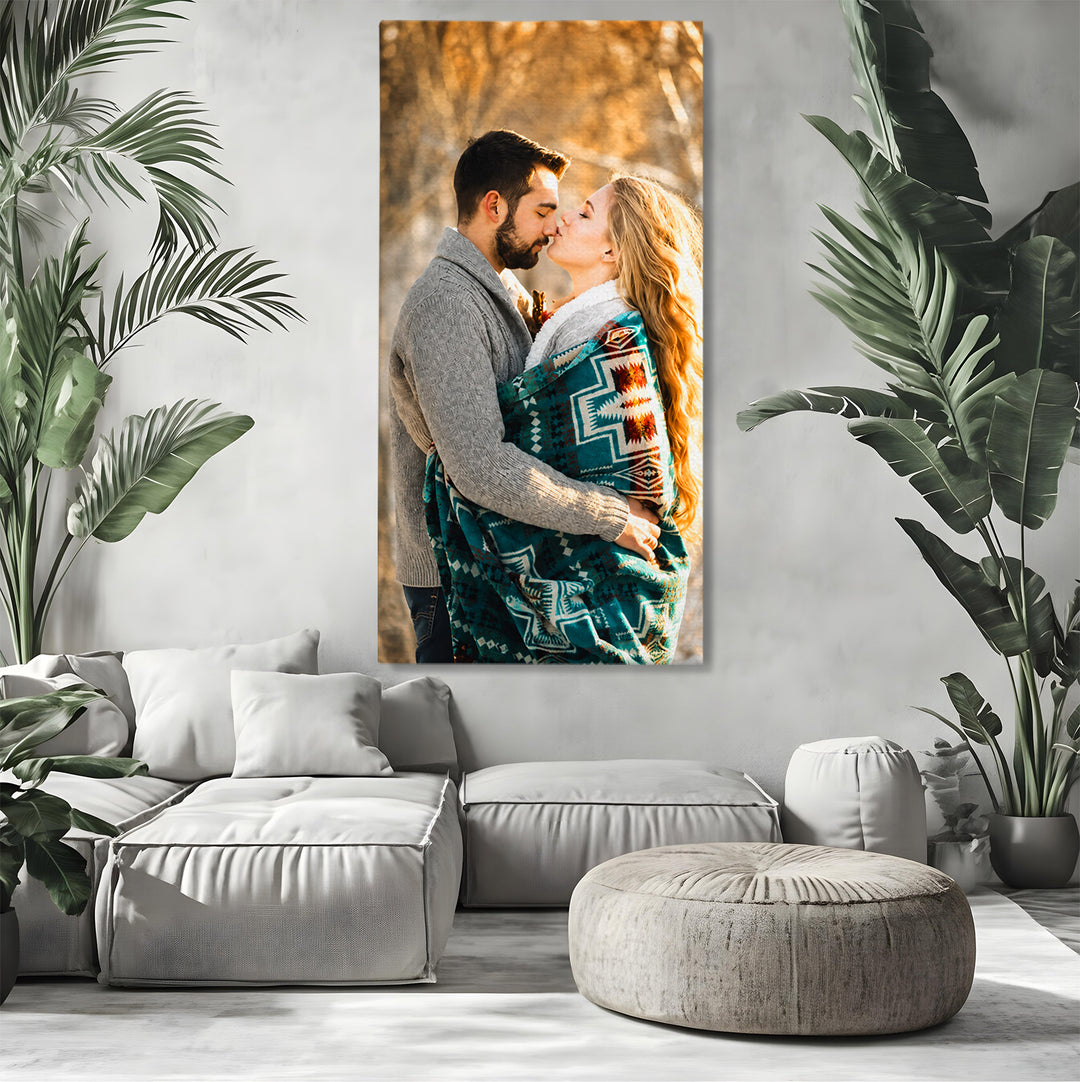 Personalisierte Leinwand Leinwandbilder mit Ihrem Foto - Vertikales Portrait