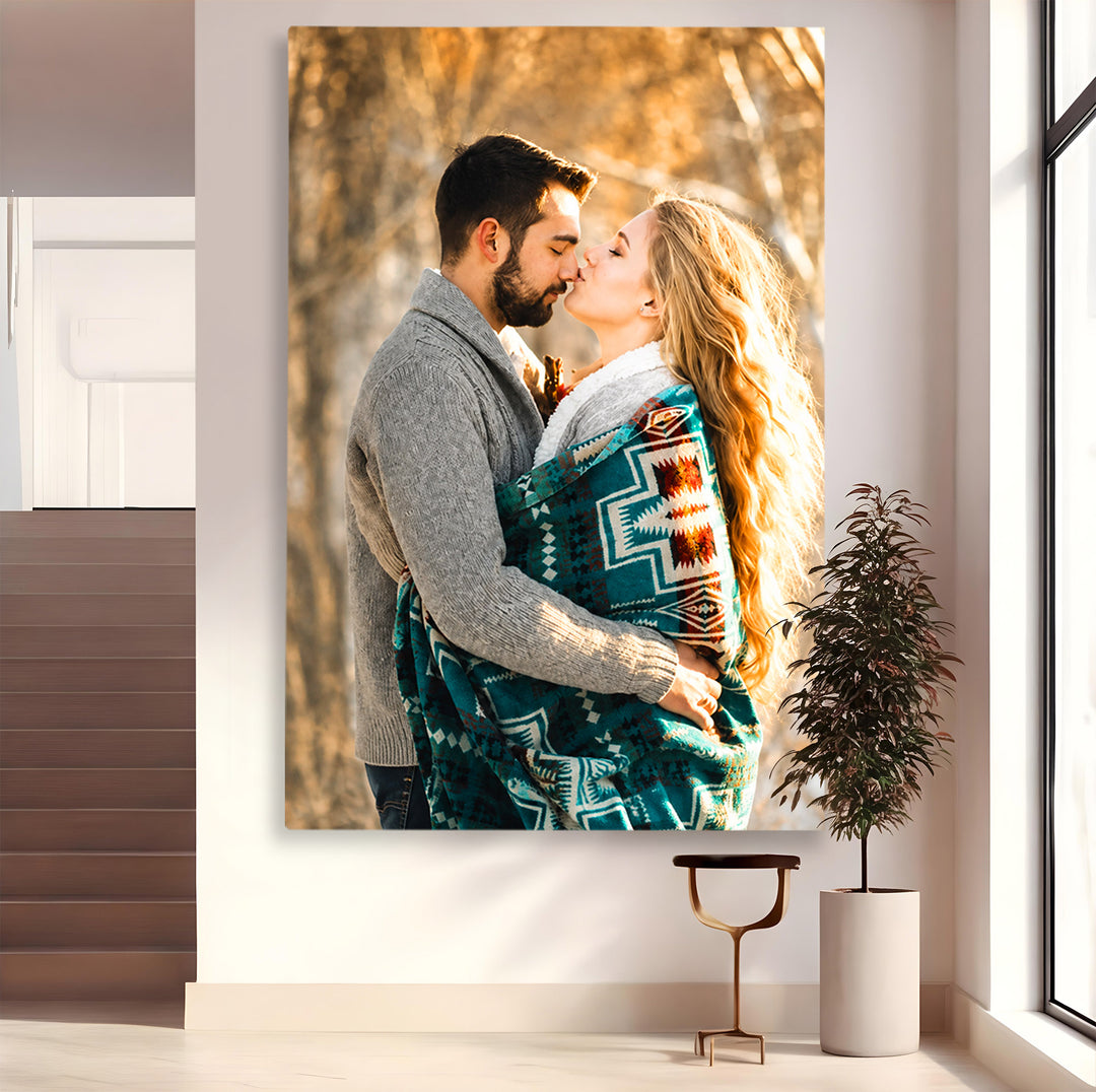 Personalisierte Leinwand Leinwandbilder mit Ihrem Foto - Vertikales Portrait