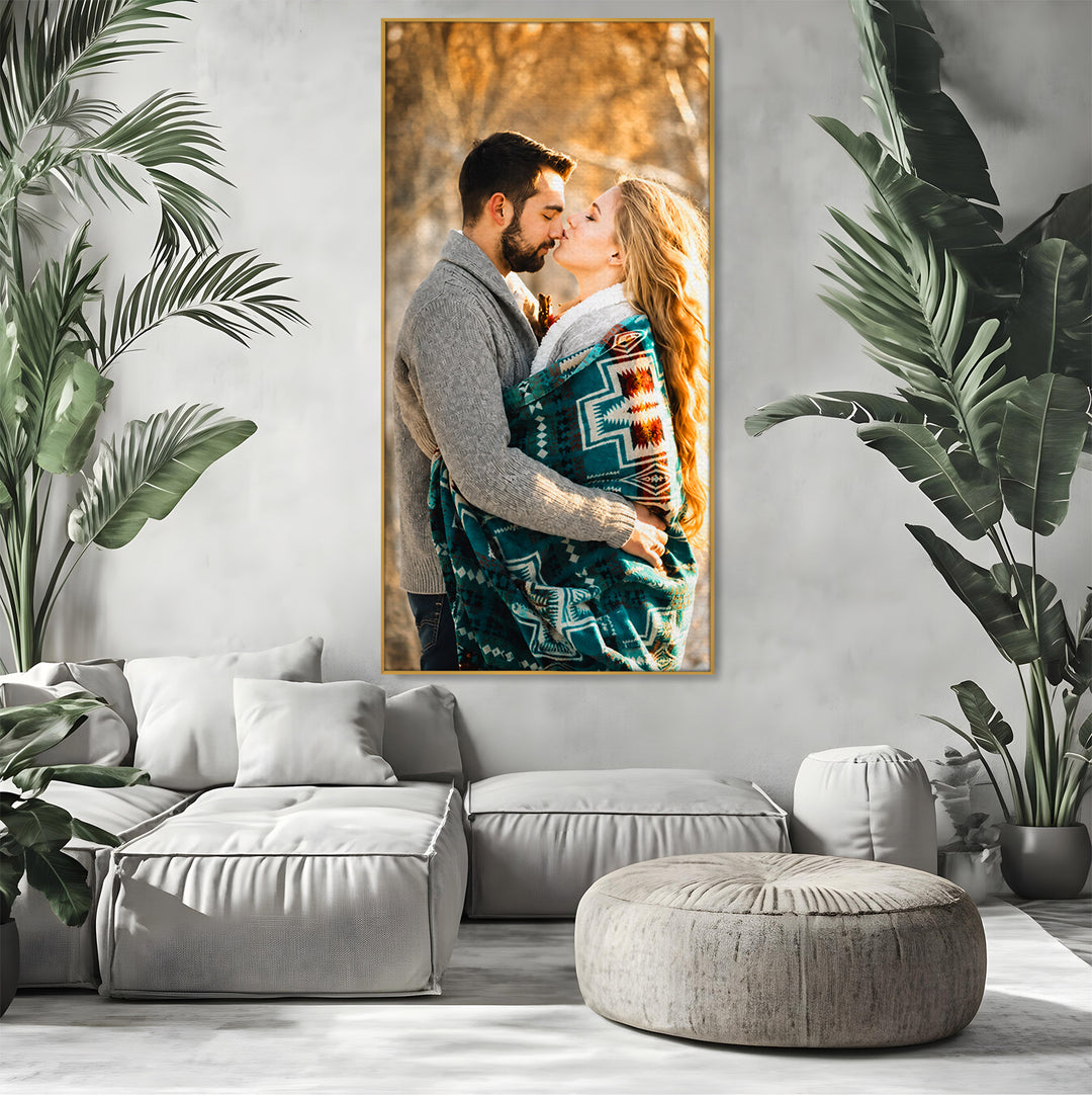 Personalisierte Leinwand Leinwandbilder mit Ihrem Foto - Vertikales Portrait