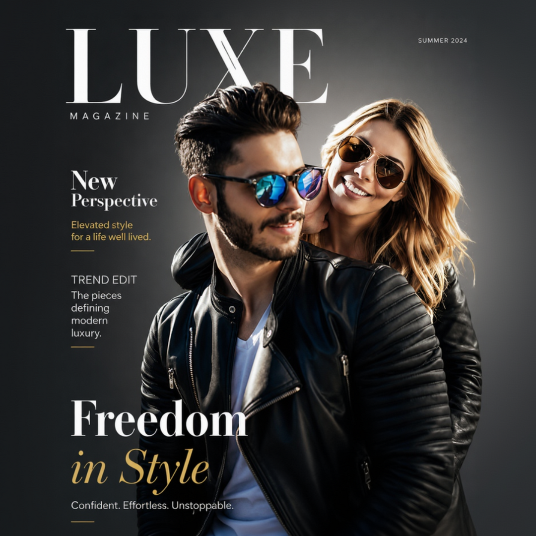 Tablou Personalizat Cover Magazin | Femei / Barbati / Influencer | Vertical Portret