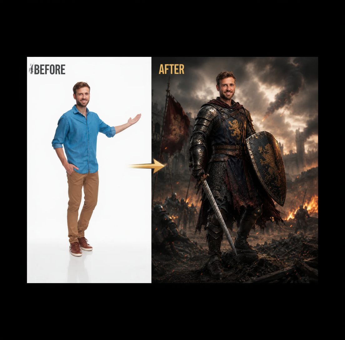 Tablou Personalizat Razboinic | Barbati | Vertical Portret
