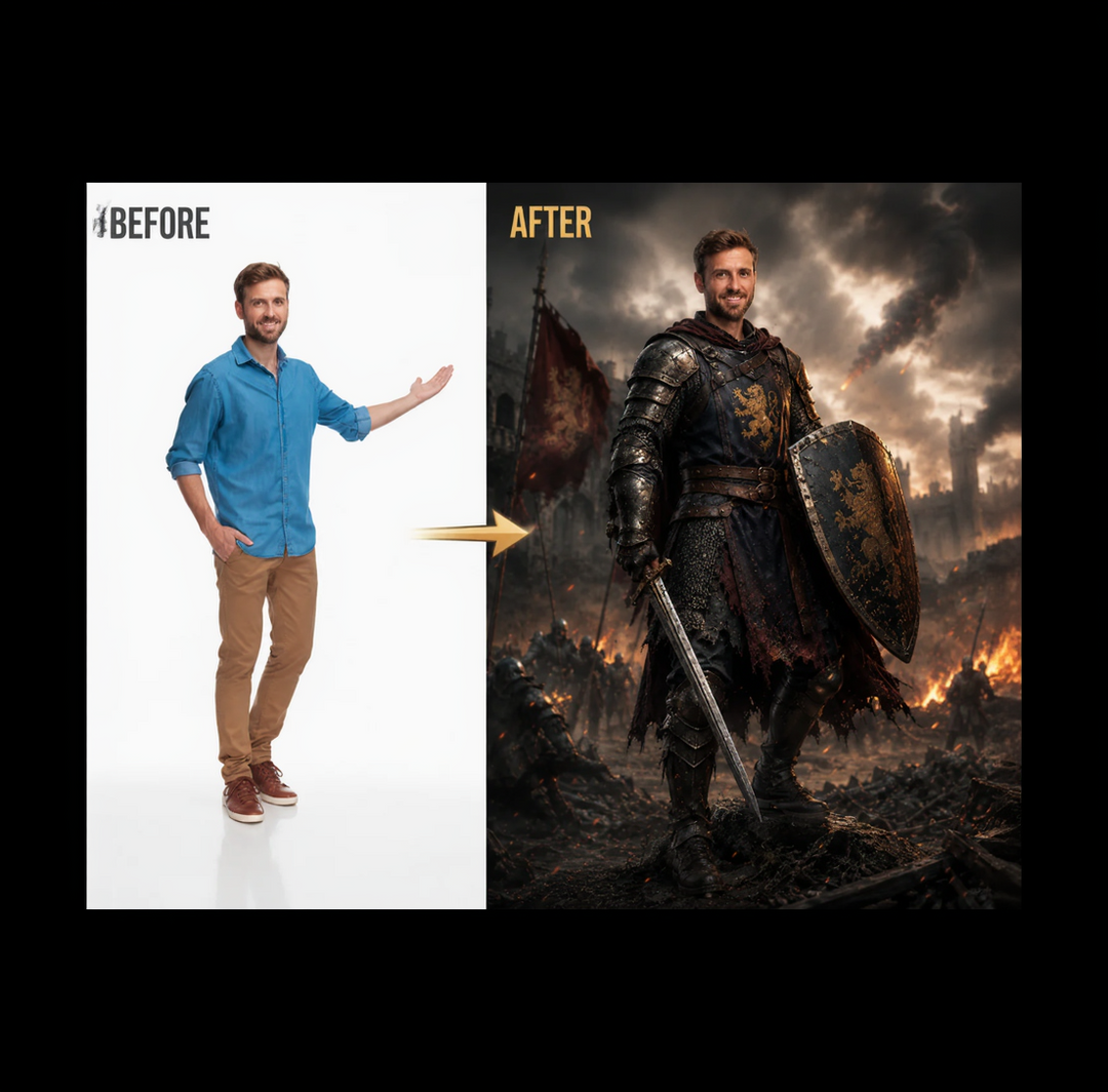 Tablou Personalizat Razboinic | Barbati | Vertical Portret