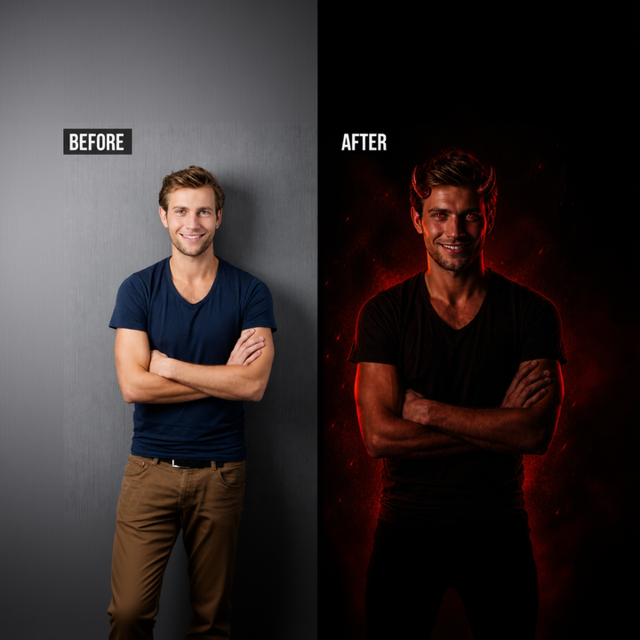 Tablou Personalizat Devil | Fun / Edgy | Vertical Portret