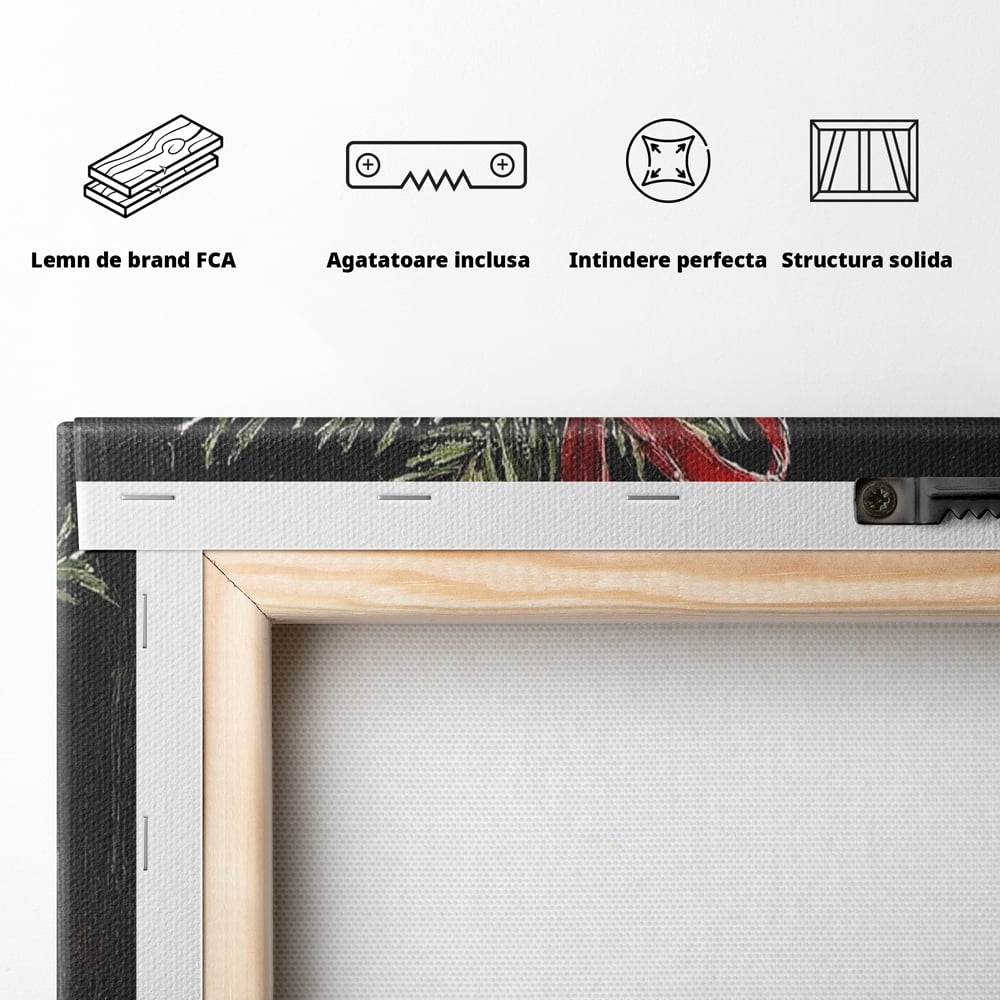 Leinwand Leinwandbild Premium LuxCanva® D1009, Goldene Glocke, Dekoration, Globus, Goldene, Glocke, Wohnzimmer, Lebendige Farben