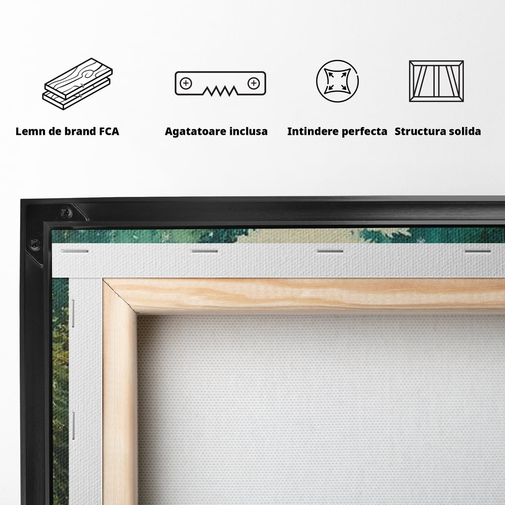 Leinwandbilder Premium, LuxCanva® D1020, Die Magie des weißen Tannenbaums, Weiß, Tanne, Weiß, Schnee, Magie, Freude, Wohnzimmer, Lebendige Farben