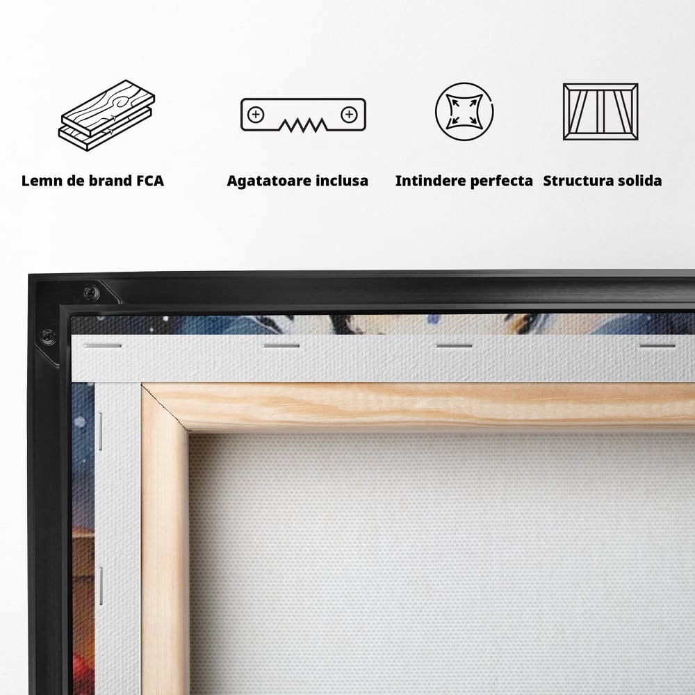 Tablou Canvas Premium LuxCanva® D1036, 101 Dalmatieni , Dalmatian, Desene Animate, Santa Pete, Zgarda, Festiv, Living Room, Culori vibrante