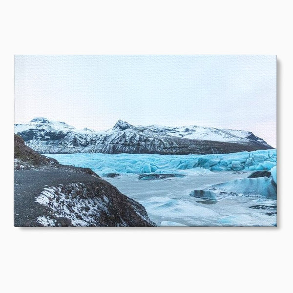 Tablou Canvas Premium LuxCanva® D1042, Peisaj Glaciar , Inghet, Stanci, Mare, Ger, Iarna, Living Room, Culori vibrante