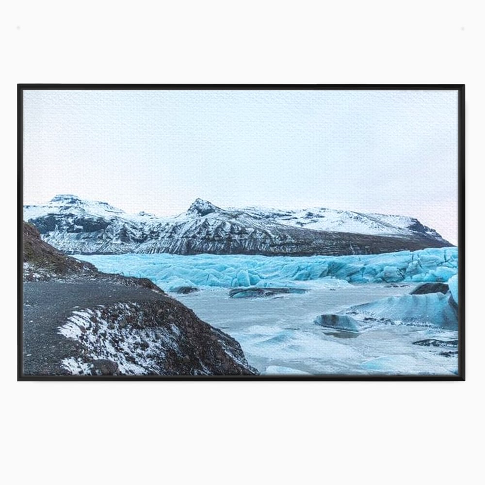 Tablou Canvas Premium LuxCanva® D1042, Peisaj Glaciar , Inghet, Stanci, Mare, Ger, Iarna, Living Room, Culori vibrante