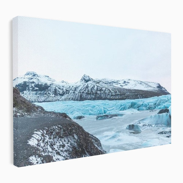 Tablou Canvas Premium LuxCanva® D1042, Peisaj Glaciar , Inghet, Stanci, Mare, Ger, Iarna, Living Room, Culori vibrante