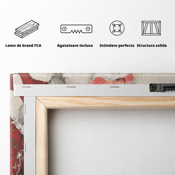 Tablou Canvas Premium LuxCanva® D1055, Mos Craciun si Darurile Copiilor , Costum, Ambalaje, Funde, Curea, Caciula, Living Room, Culori vibrante