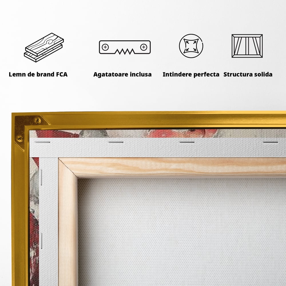 Tablou Canvas Premium LuxCanva® D1055, Mos Craciun si Darurile Copiilor , Costum, Ambalaje, Funde, Curea, Caciula, Living Room, Culori vibrante