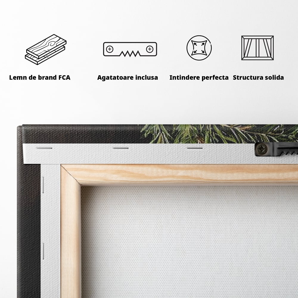 Tablou Canvas Premium LuxCanva® D1057, Vestitorii Clopotei , Clopotei, Brad, Craciun, Decoratiune, Sunet, Clinchet, Living Room, Culori vibrante