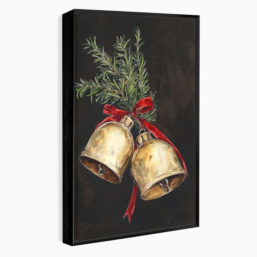 Tablou Canvas Premium LuxCanva® D1057, Vestitorii Clopotei , Clopotei, Brad, Craciun, Decoratiune, Sunet, Clinchet, Living Room, Culori vibrante