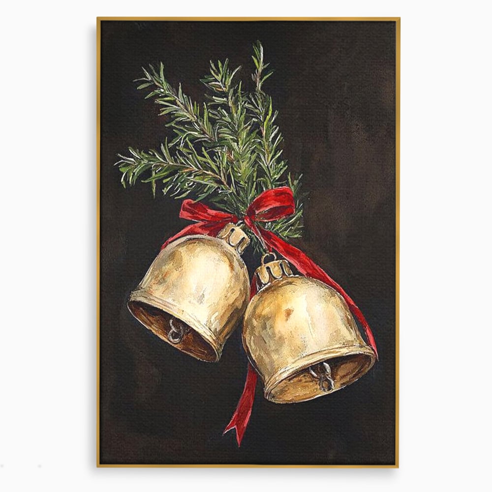 Tablou Canvas Premium LuxCanva® D1057, Vestitorii Clopotei , Clopotei, Brad, Craciun, Decoratiune, Sunet, Clinchet, Living Room, Culori vibrante