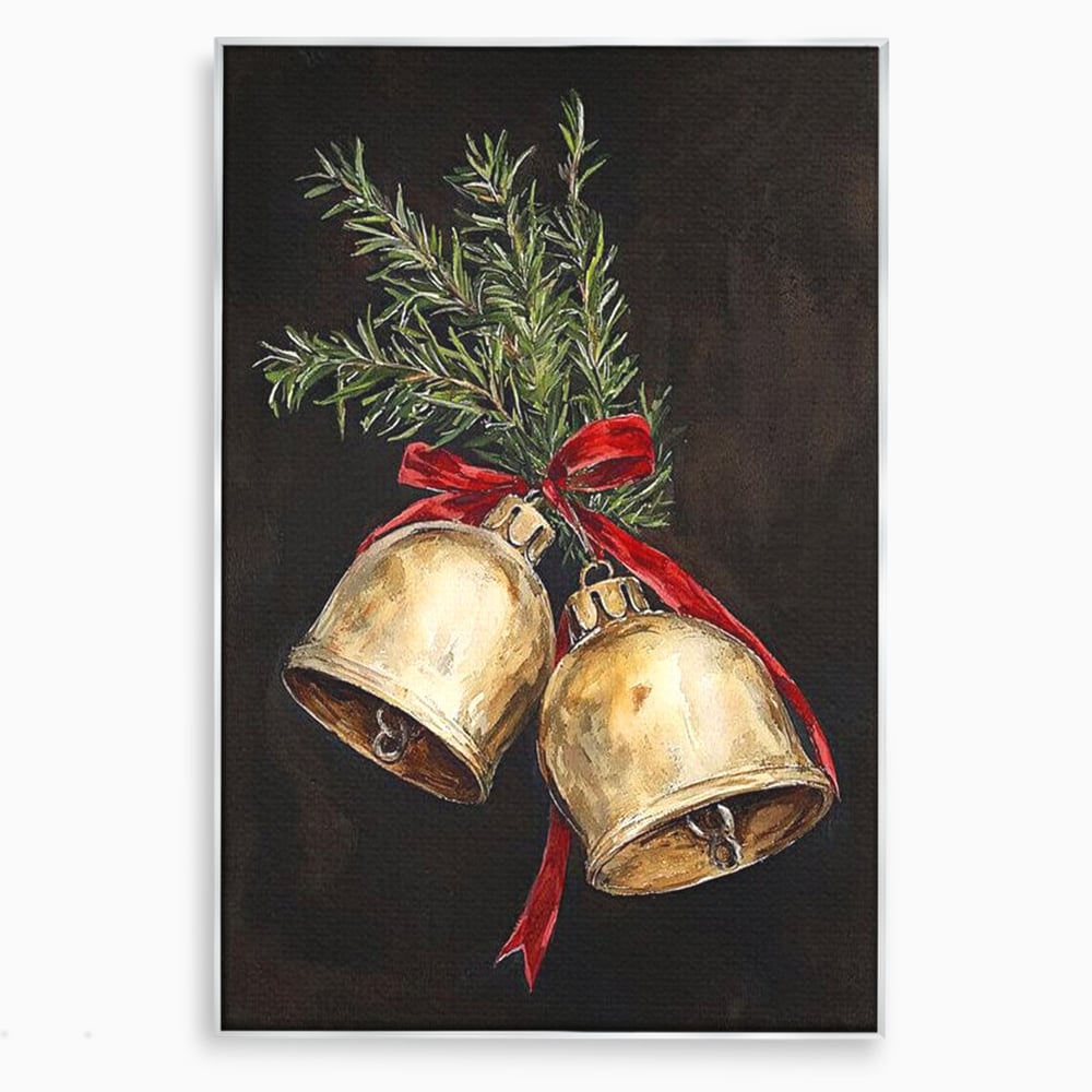 Tablou Canvas Premium LuxCanva® D1057, Vestitorii Clopotei , Clopotei, Brad, Craciun, Decoratiune, Sunet, Clinchet, Living Room, Culori vibrante