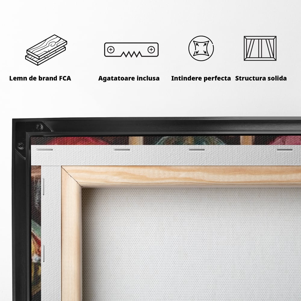 Tablou Canvas Premium, LuxCanva® D1069, Magia Ornamentelor, Colectie, Globuri, Podoabe, Craciun, Festiv, Bijuterii, Spirit, Decoratiuni, Brad