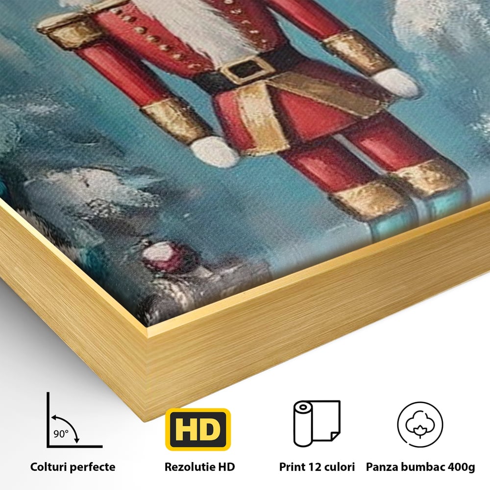 Tablou Canvas Premium, LuxCanva® D1075, Strajerul Fulgilor, Basm, Poveste, Copil, Straie, Regal, Ninsoare, Padure, Legenda, Decoratiuni, Dar, Bucurie, Traditie, Brad, Camera Copil, Living, Dormitor